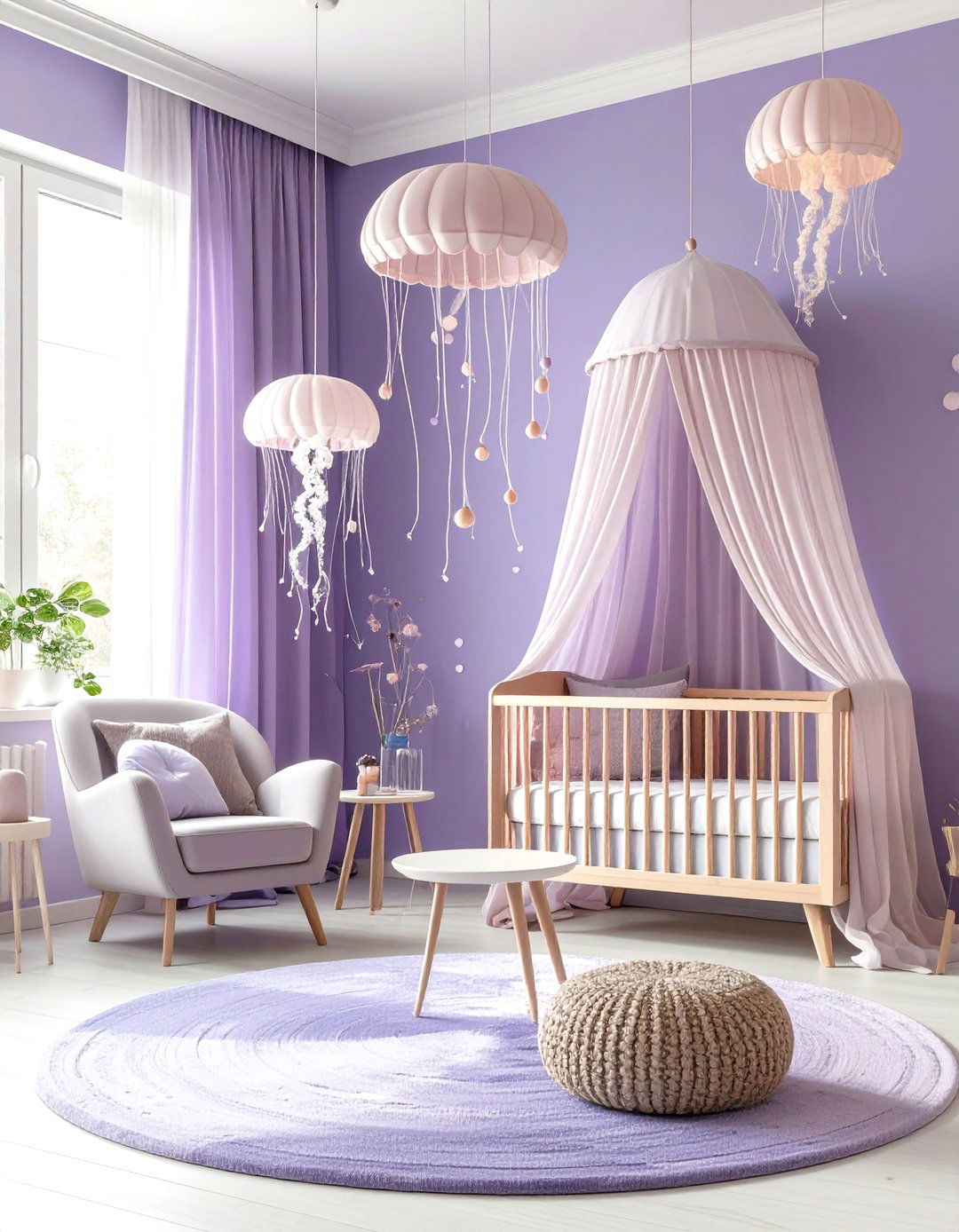 Jellyfish Garden Nursery - 24 Ocean-themed Nursery Ideas
