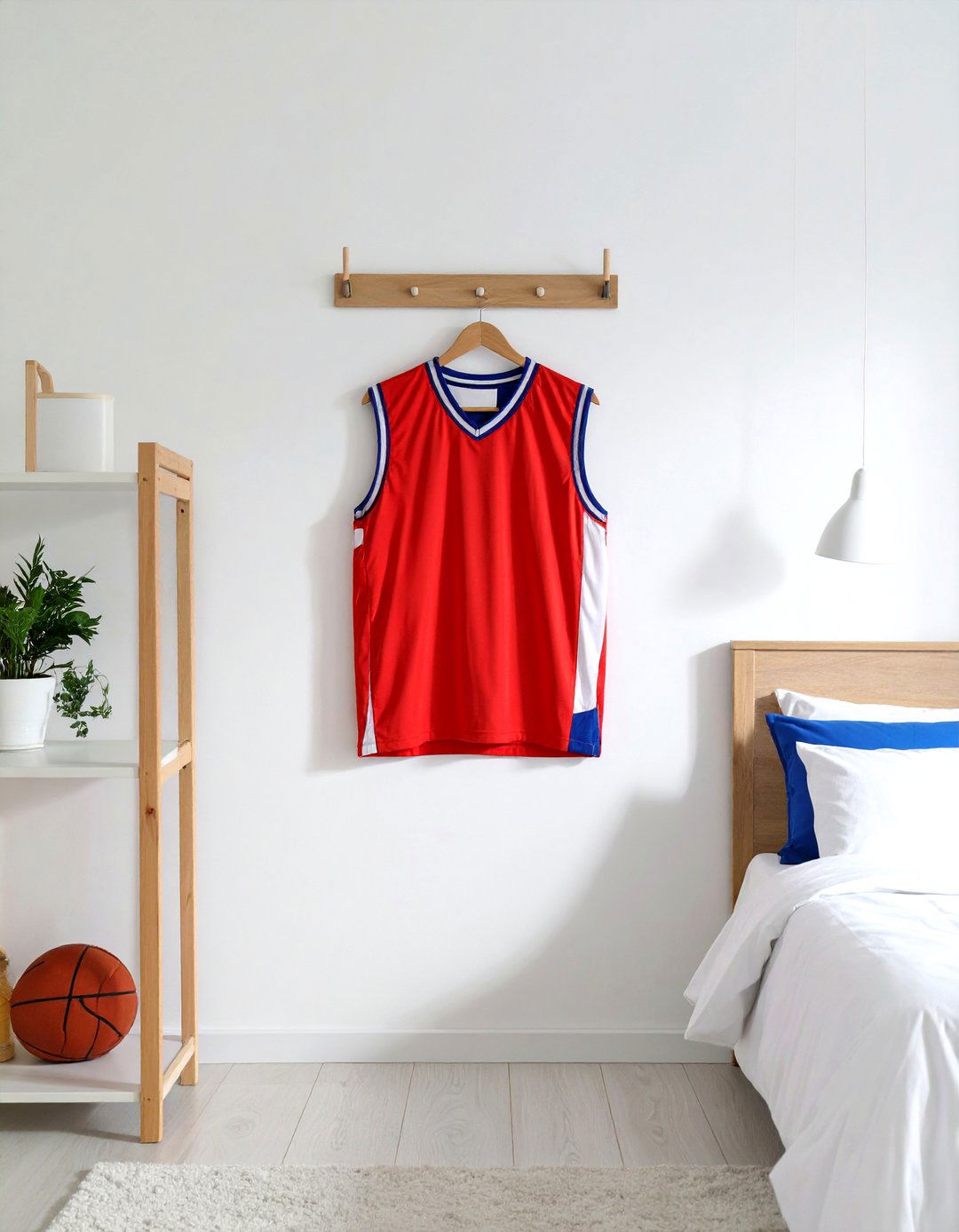 Jersey Display Cases - 24 basketball room decor ideas
