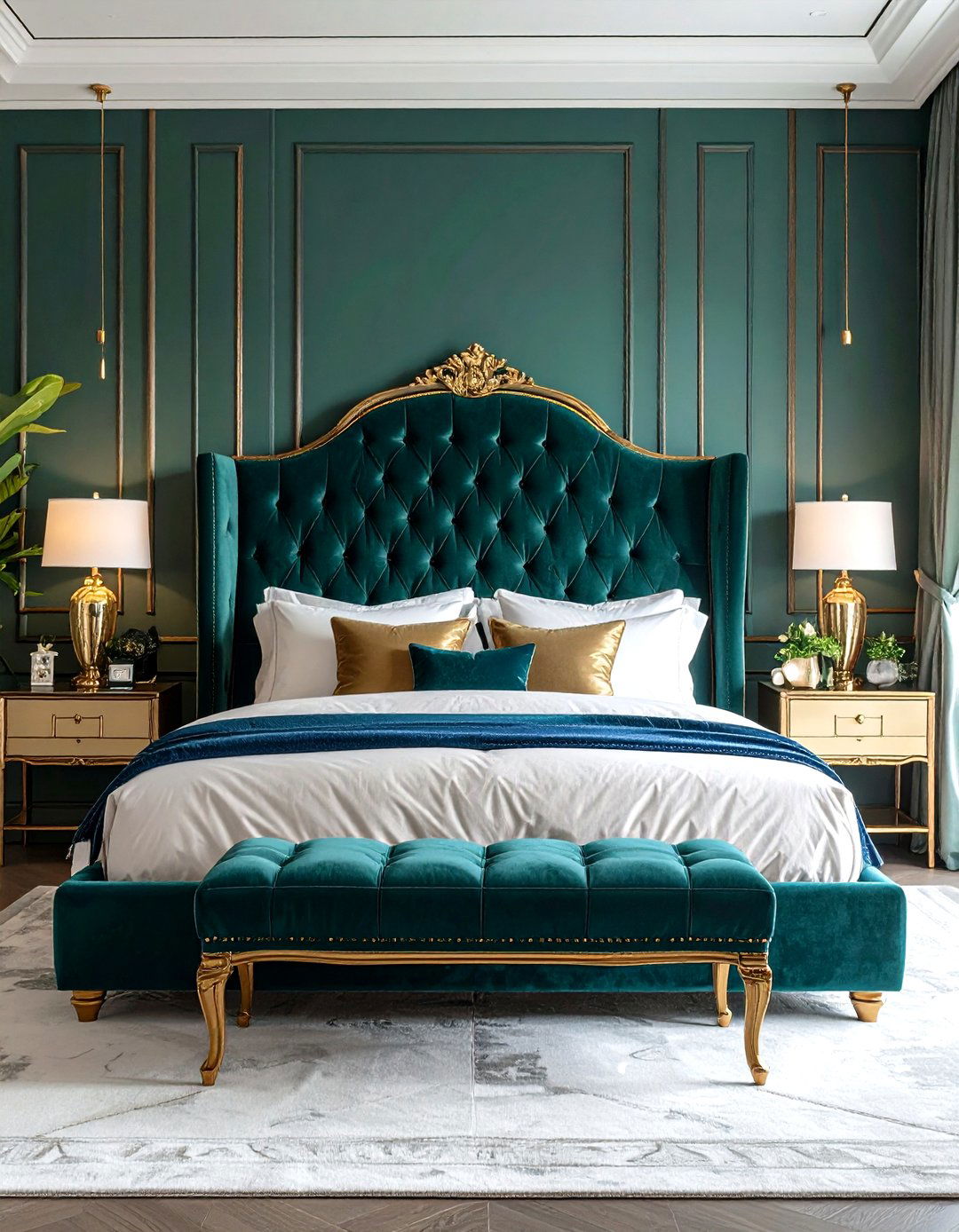 Jewel Tone Accent Bedrooms - 24 House Decor Ideas