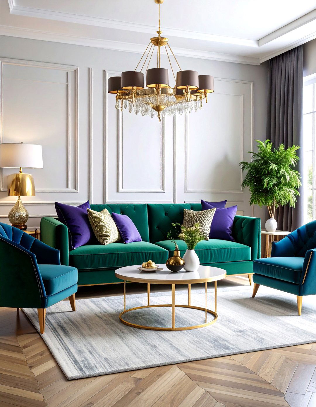 Jewel Tone Accent Features - 24 Home Decor Ideas