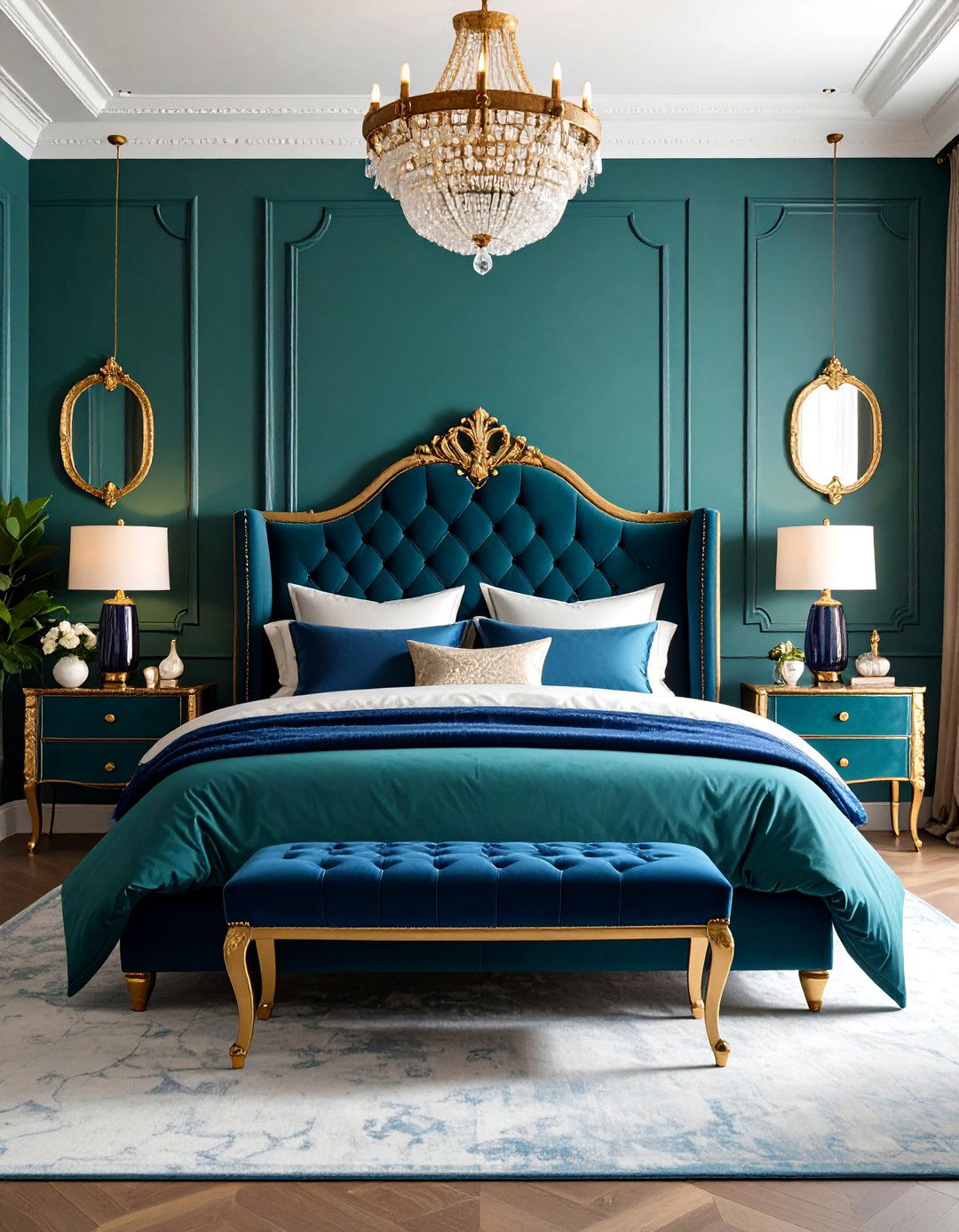 Jewel Tone Color Palette - 24 Glam Bedroom Ideas