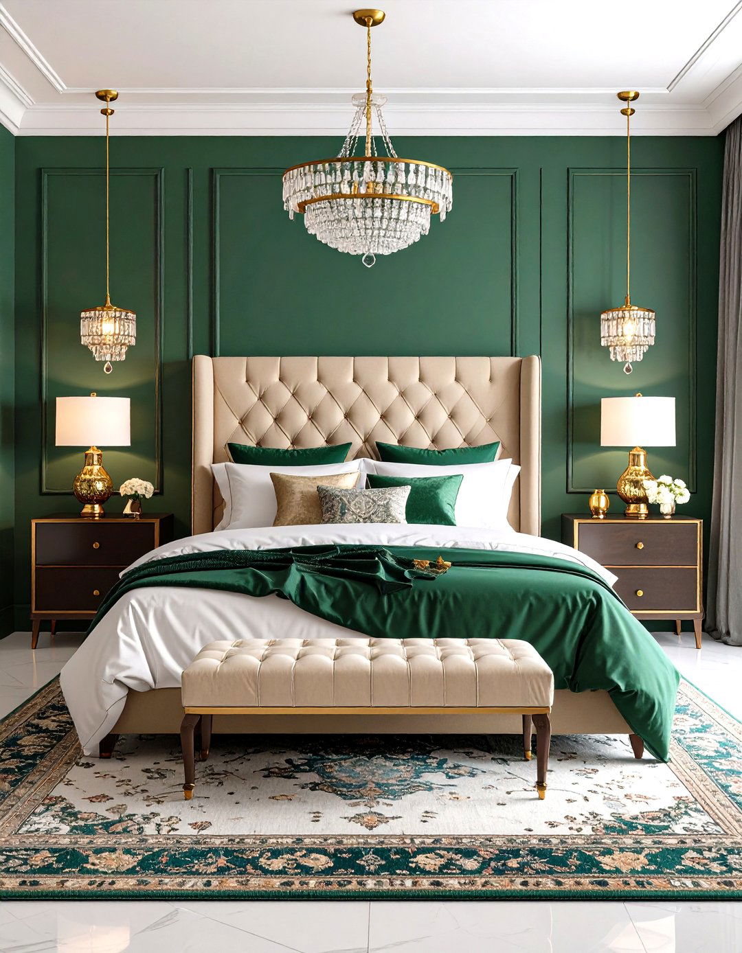 Jewel Tone Romance - 24 romantic bedroom ideas