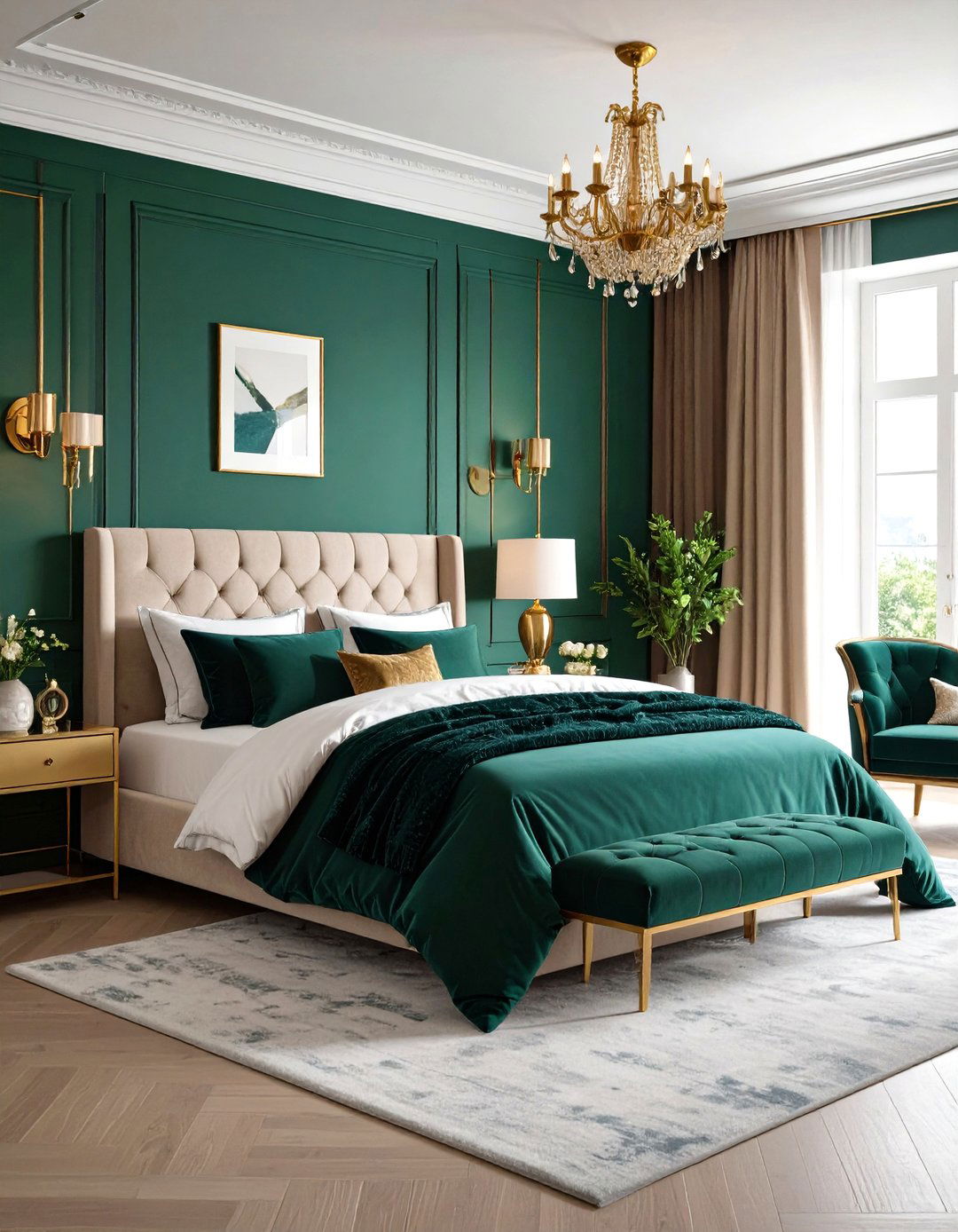 Jewel Toned Bedroom Luxury - 24 Colorful Room Ideas