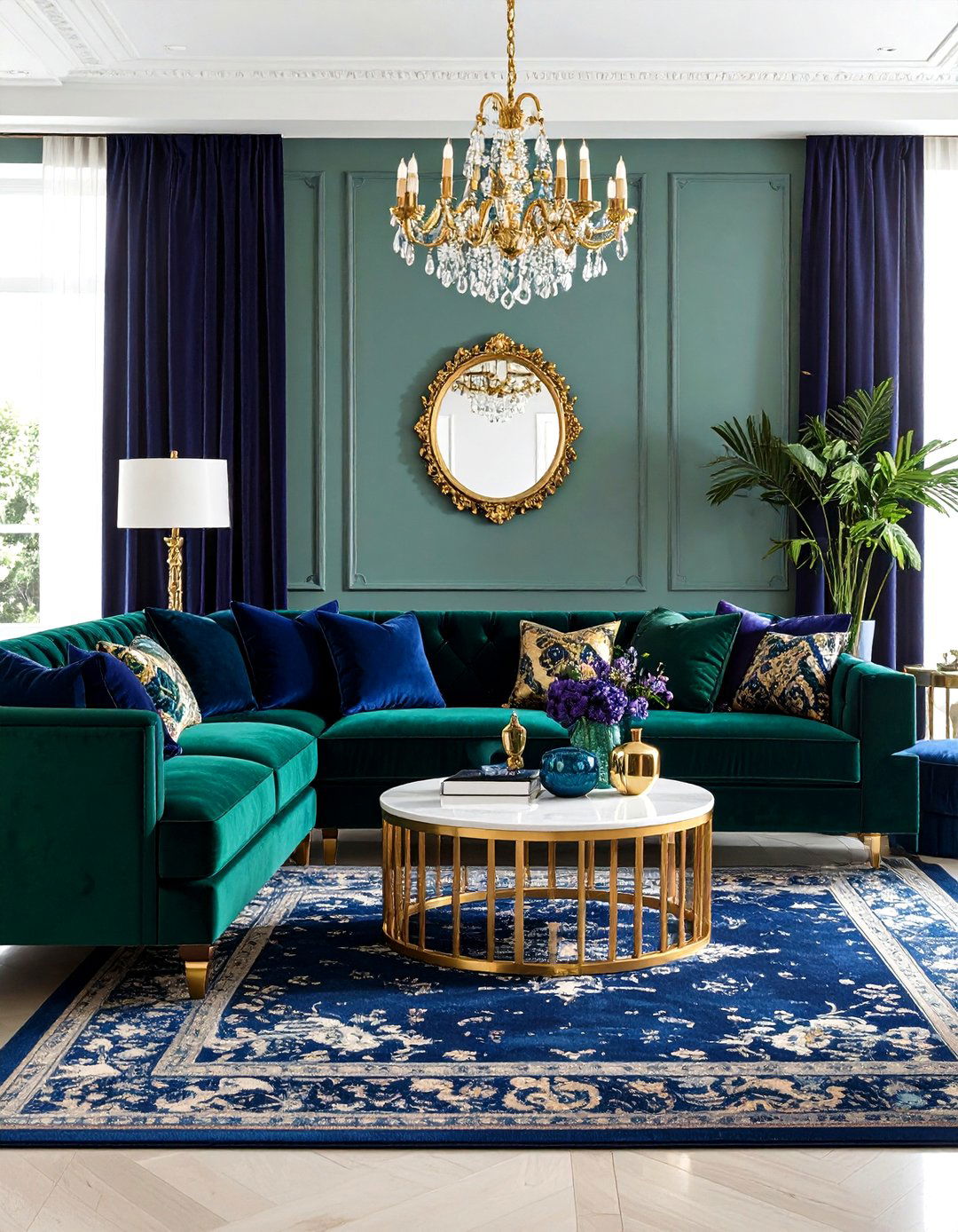 Jewel Tones Fall Living Room - 24 Fall Living Room Ideas