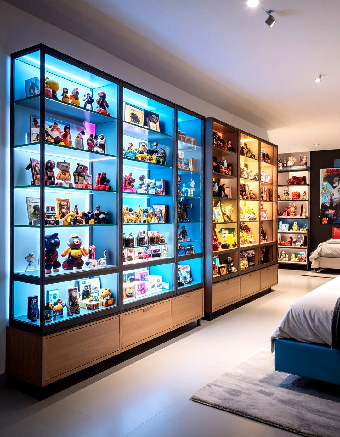KAWS Collectible Gallery Space - 24 Hypebeast Room Decor Ideas