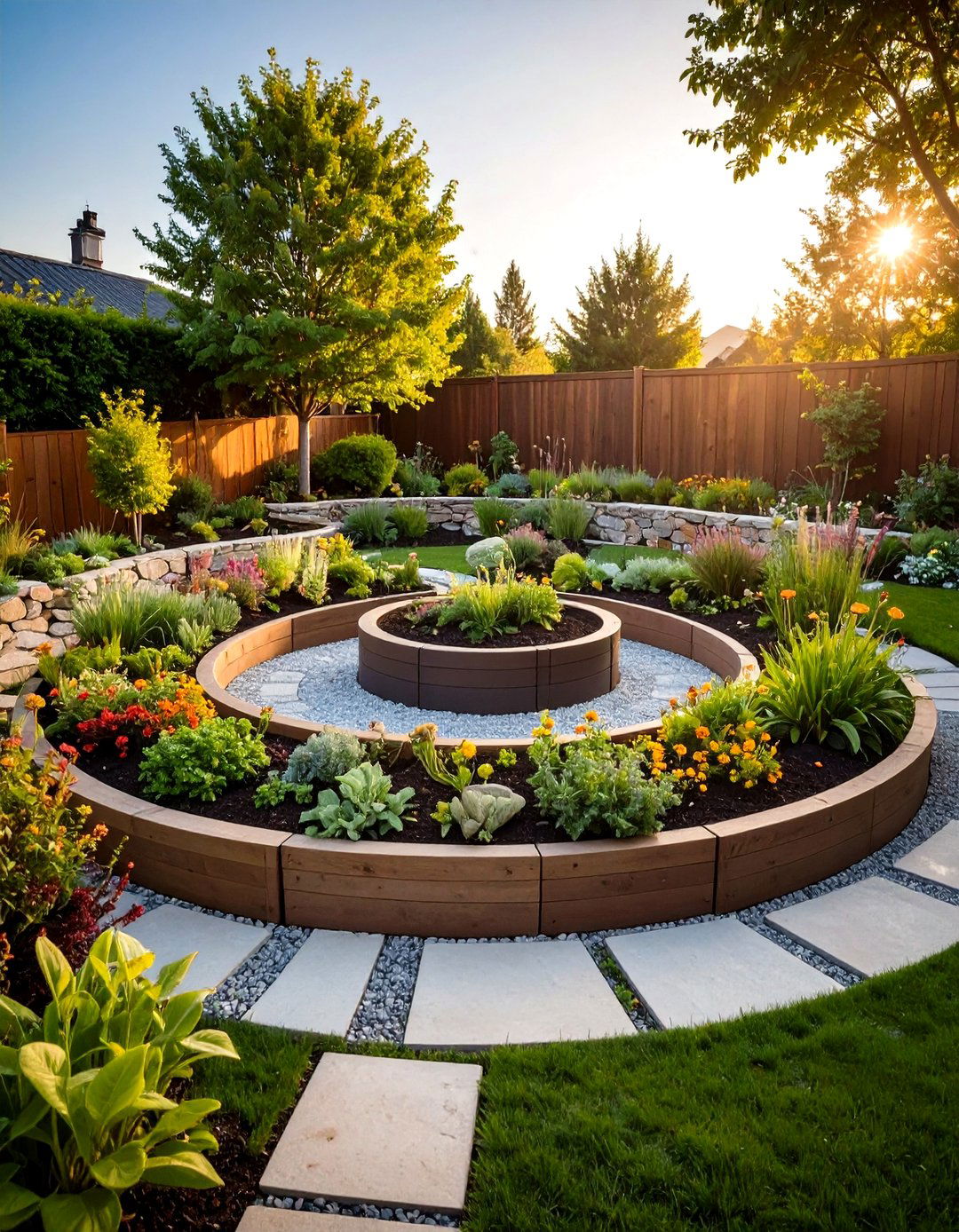 Keyhole Garden Circular Design - 24 Garden Layout Ideas
