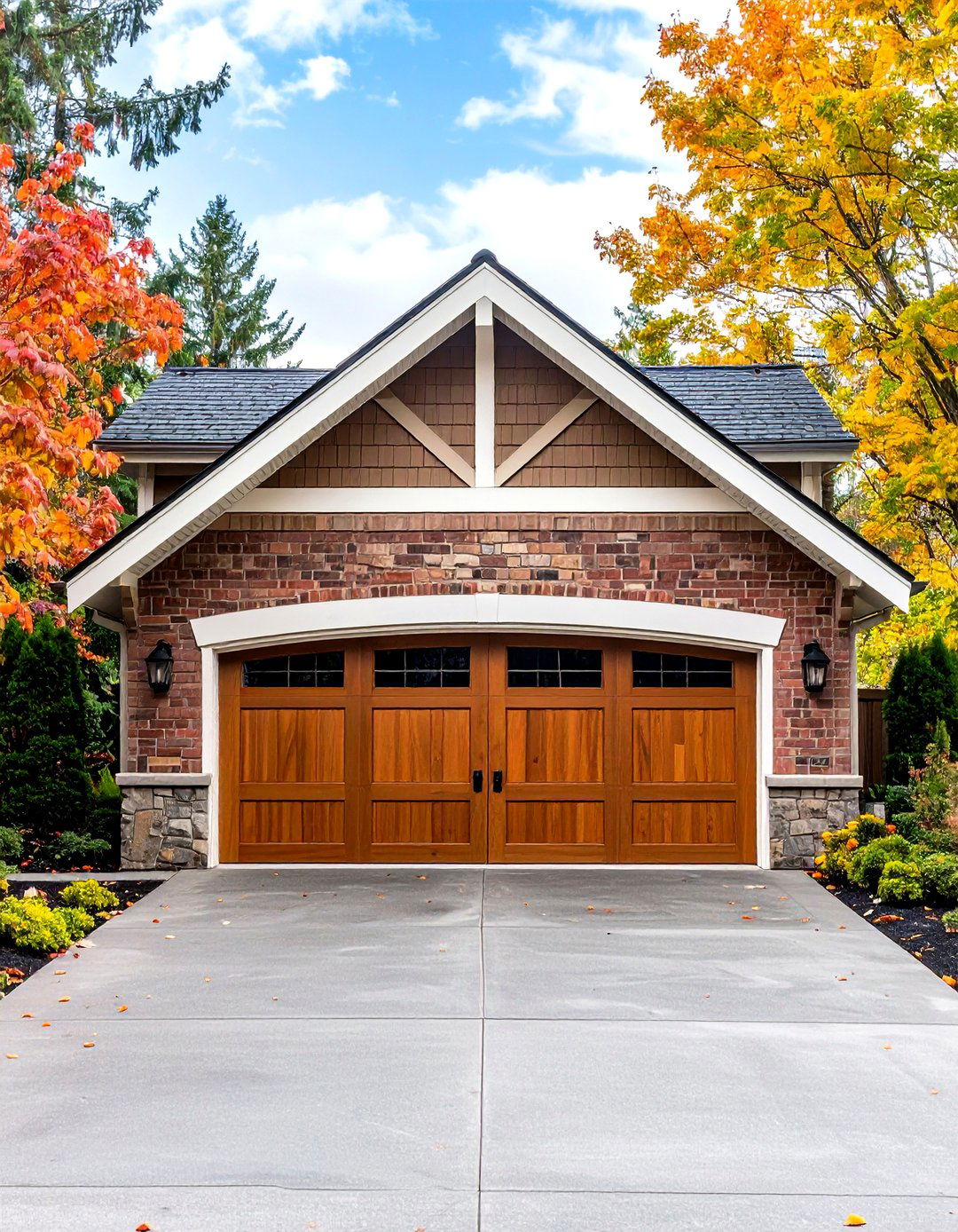 Keystone Accent Garage Door Trim - 24 Exterior Garage Door Trim Ideas