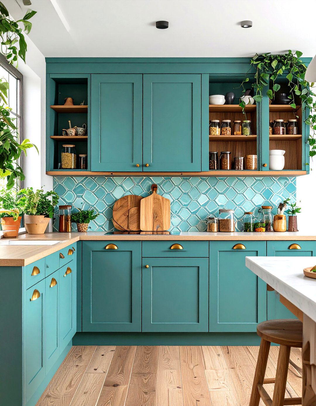 Kitchen Backsplash Hidden Storage Panels - 24 Tiny House Storage Ideas