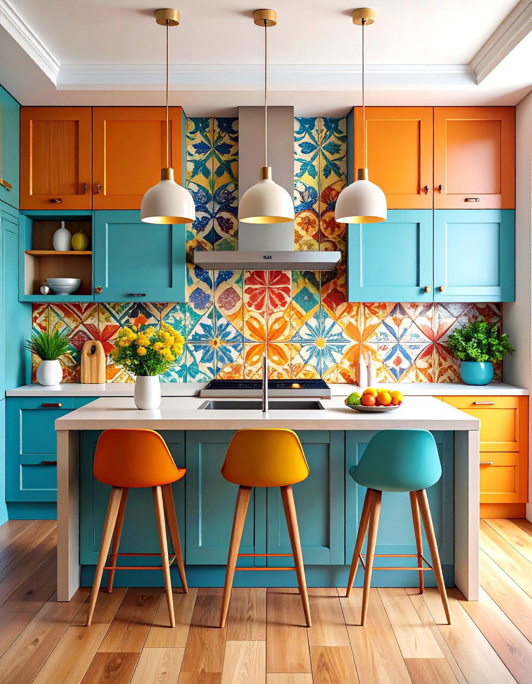 Kitchen Backsplash Showcase Designs - 24 Kitchens Without Upper Cabinets