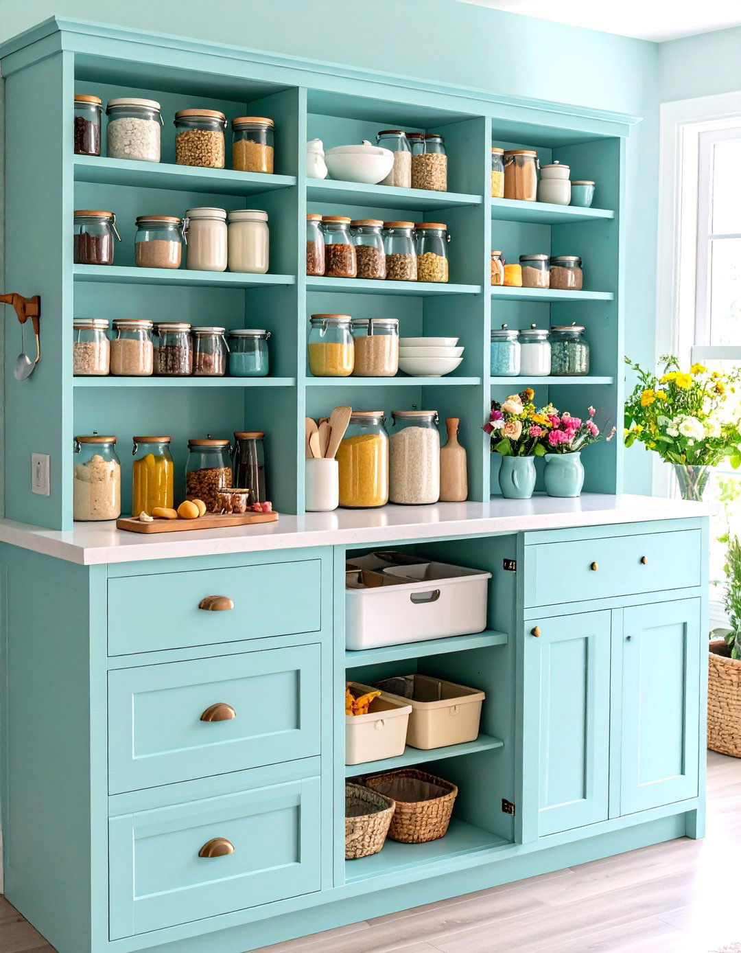 Kitchen Cabinet Baking Supply Station Organization - 24 Kitchen Cabinet Organization Ideas