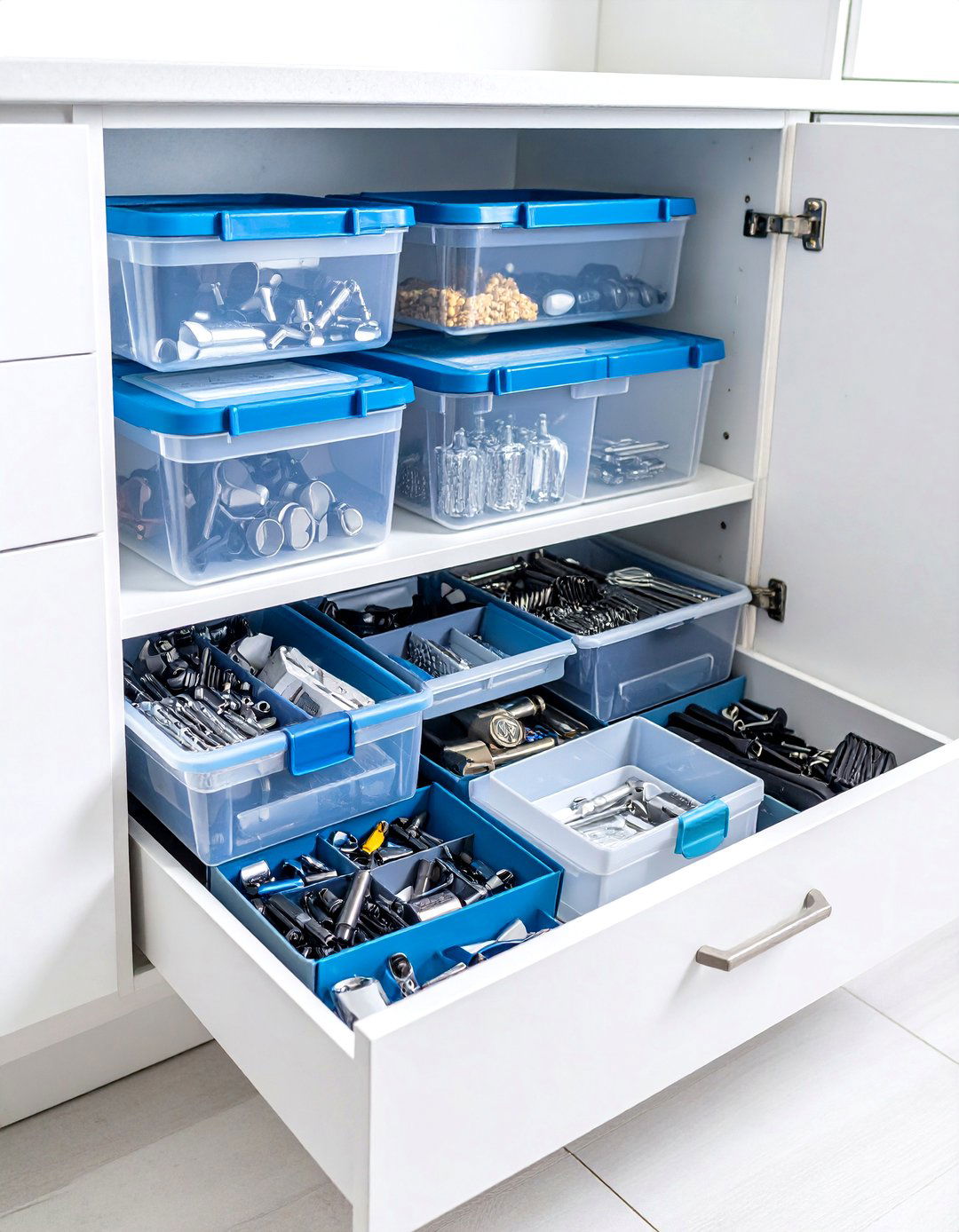 Kitchen Cabinet Small Appliance Accessories Organization - 24 Kitchen Cabinet Organization Ideas