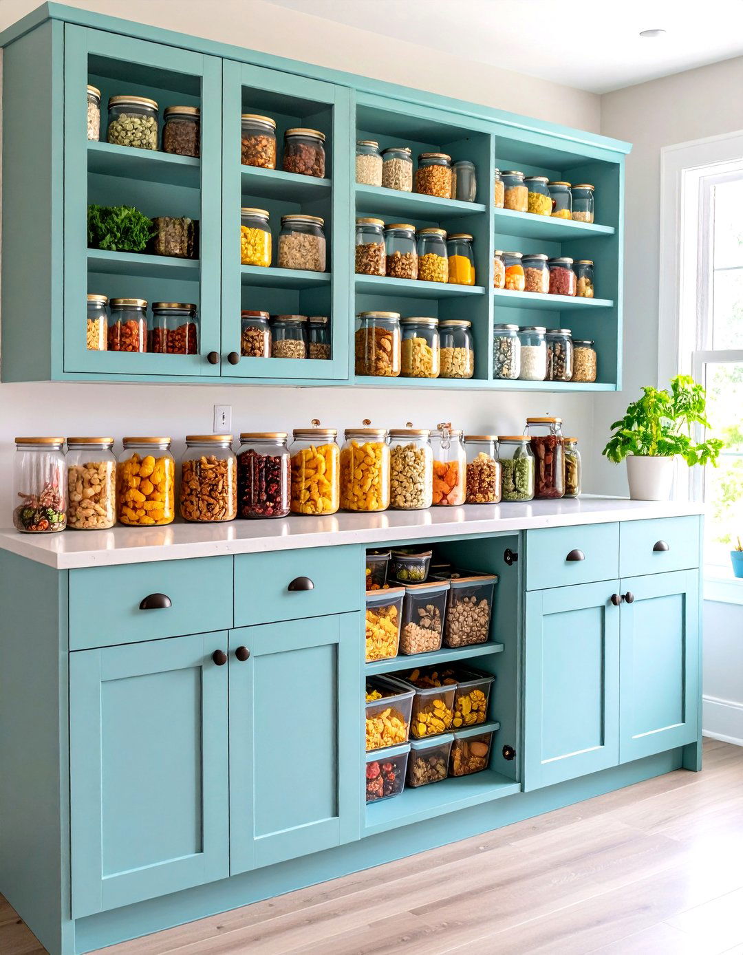 Kitchen Cabinet Snack and Kids Food Organization - 24 Kitchen Cabinet Organization Ideas