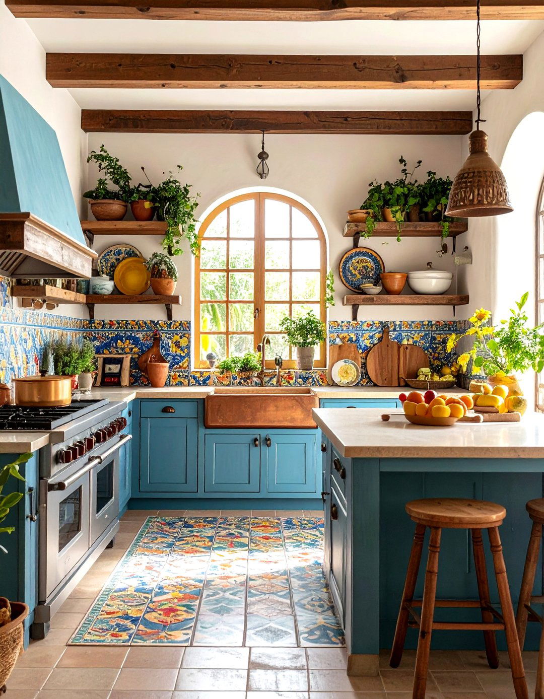 Kitchen Design with Mexican Elements - 24 Mexican Style House Design Ideas