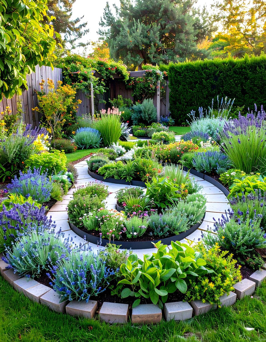 Kitchen Garden Herb Spiral - 24 Vertical Pallet Garden Ideas