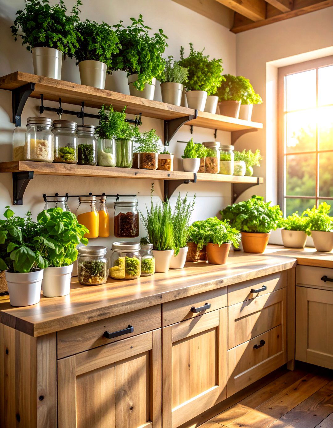 Kitchen Herb Wall Gardens - 24 Indoor Plant Wall Ideas
