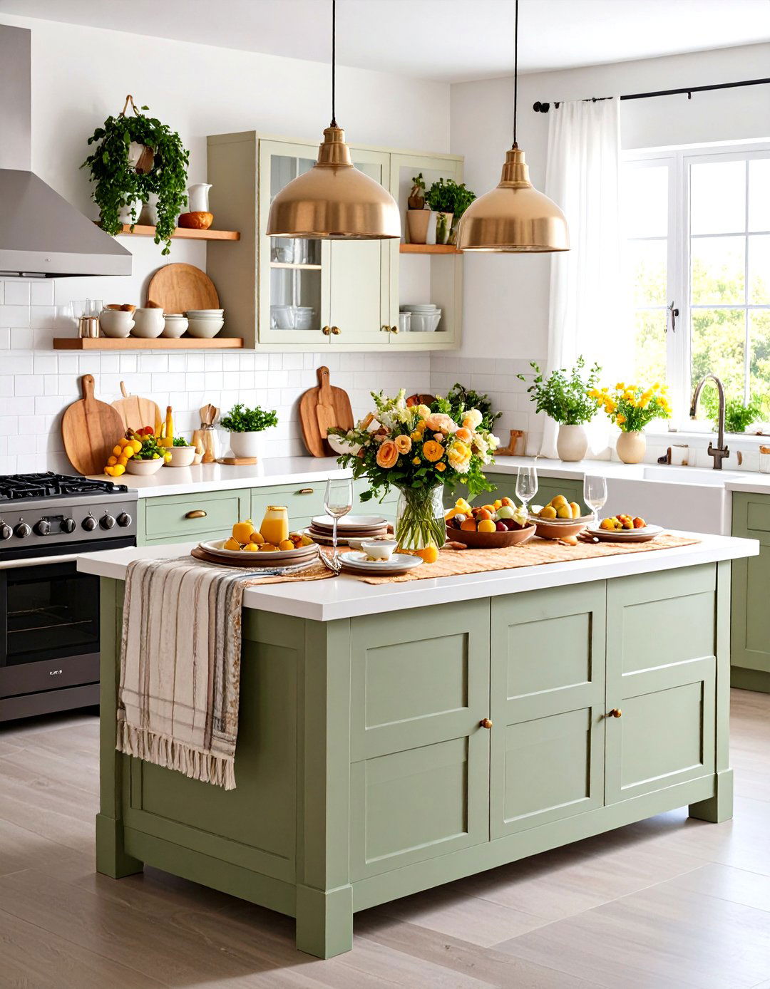 Kitchen Island Displays - 24 Mother's Day Decoration Ideas