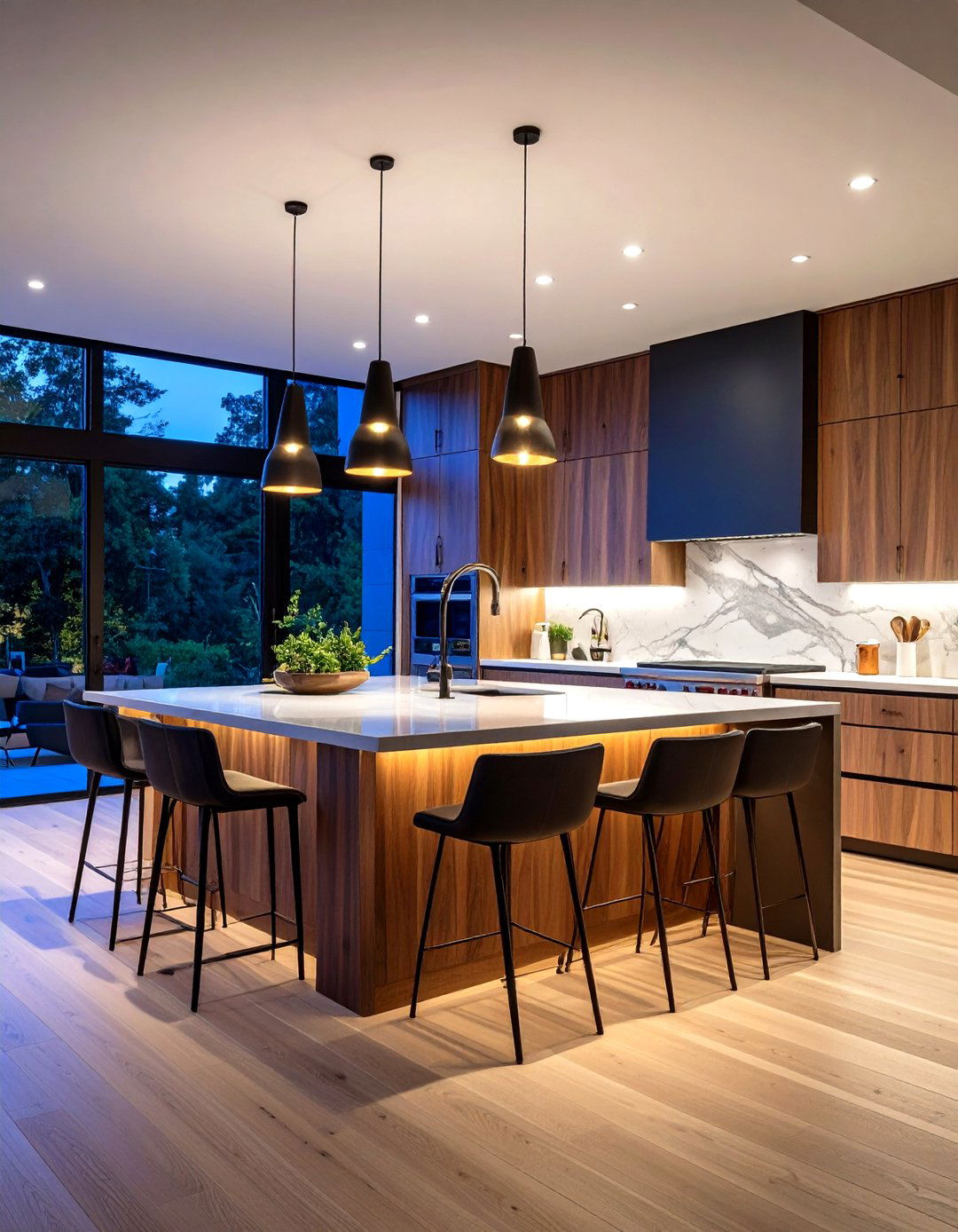 Kitchen Island Layout with Central Workspace - 24 Kitchen Layout Ideas
