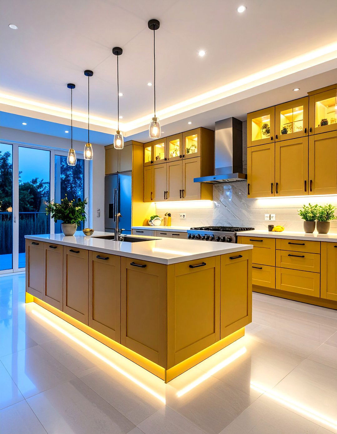 Kitchen Lighting Design For Tall Cabinets - 24 Floor to Ceiling Kitchen Cabinets
