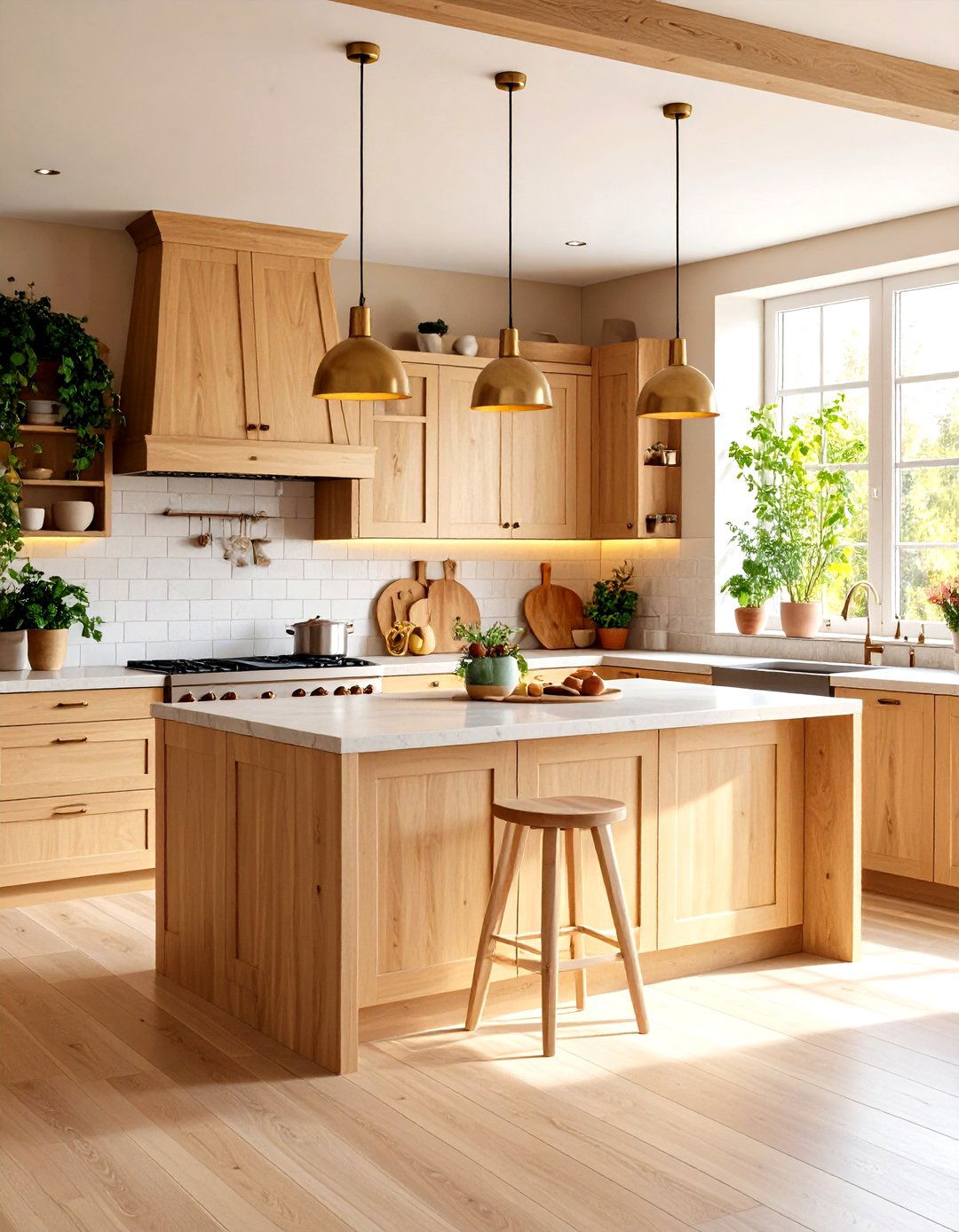 Kitchen Natural Material Integration - 24 Scandinavian Interior Design Ideas