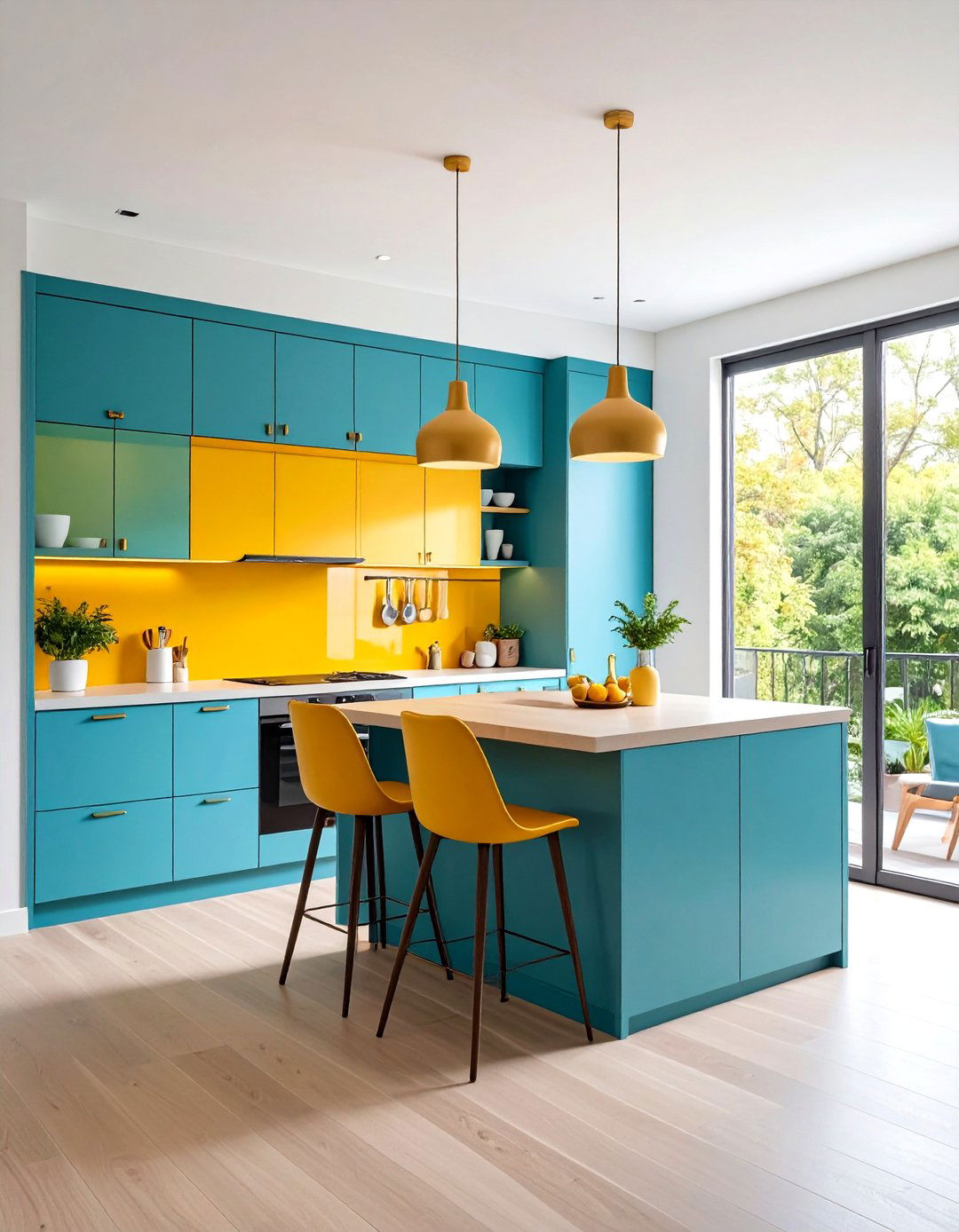 Kitchen Nook Home Office with Breakfast Bar Integration - 24 Small Home Office Ideas