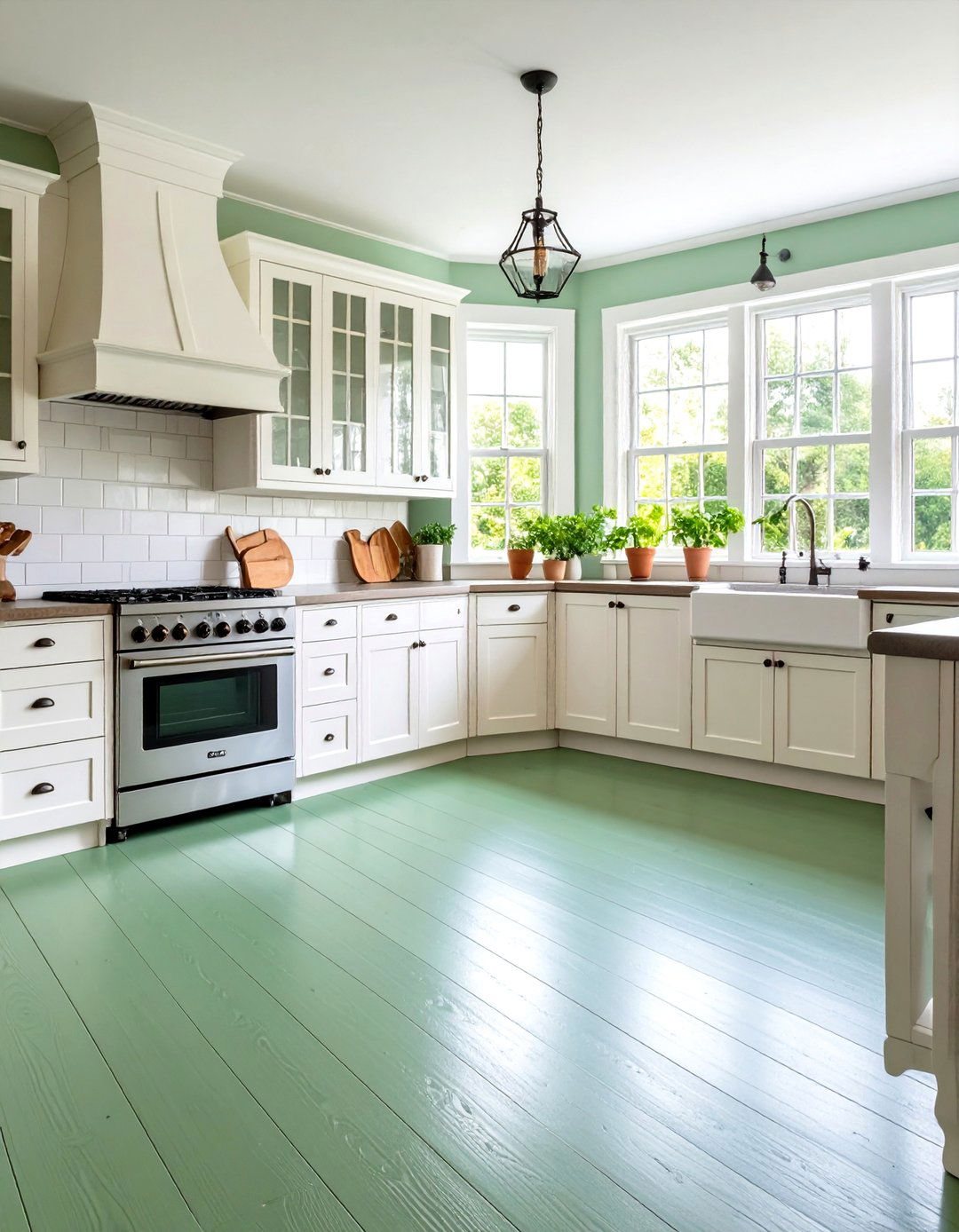 Kitchen Painted Floor Update - 24 Painted Floor Ideas