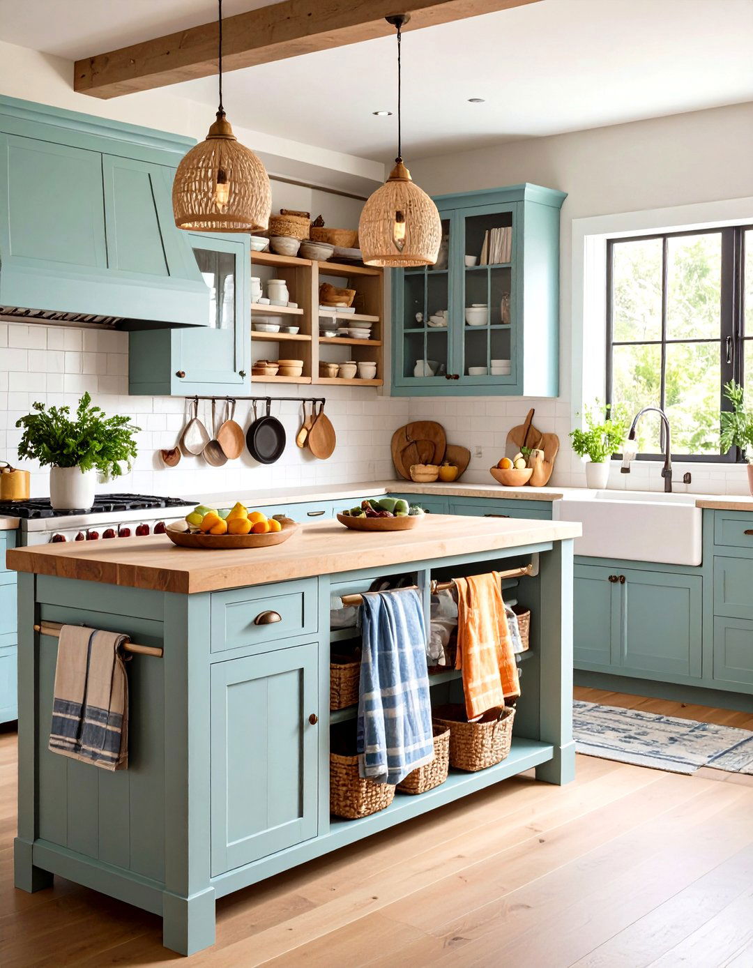 Kitchen Towel And Linen Storage - 24 Kitchen Island Storage Ideas