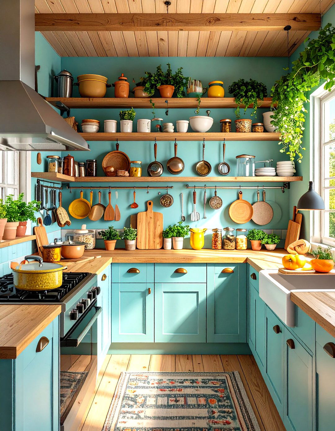 Kitchen Vertical Storage Rail Systems - 24 Tiny House Storage Ideas