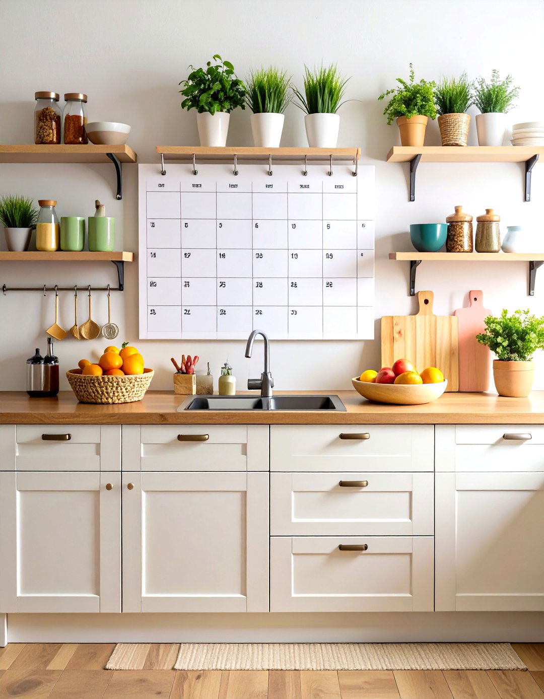 Kitchen Wall Calendar Command Center - 24 Command Center Ideas