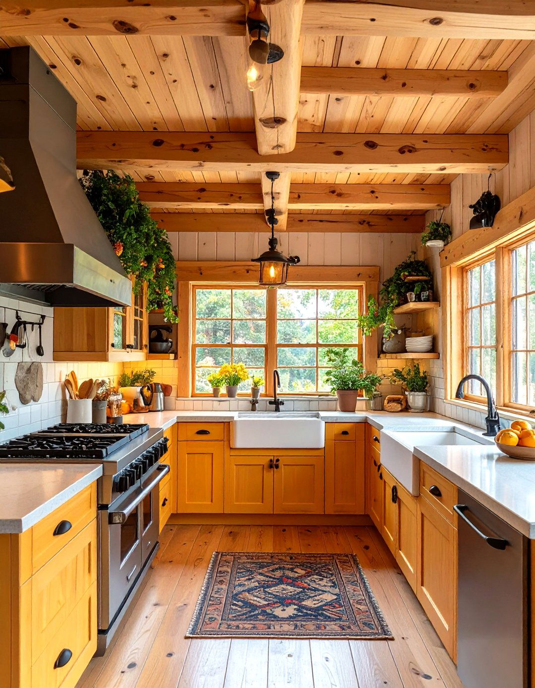 Knotty Pine Kitchen Ceiling - 24 Wood Ceiling Kitchen Ideas
