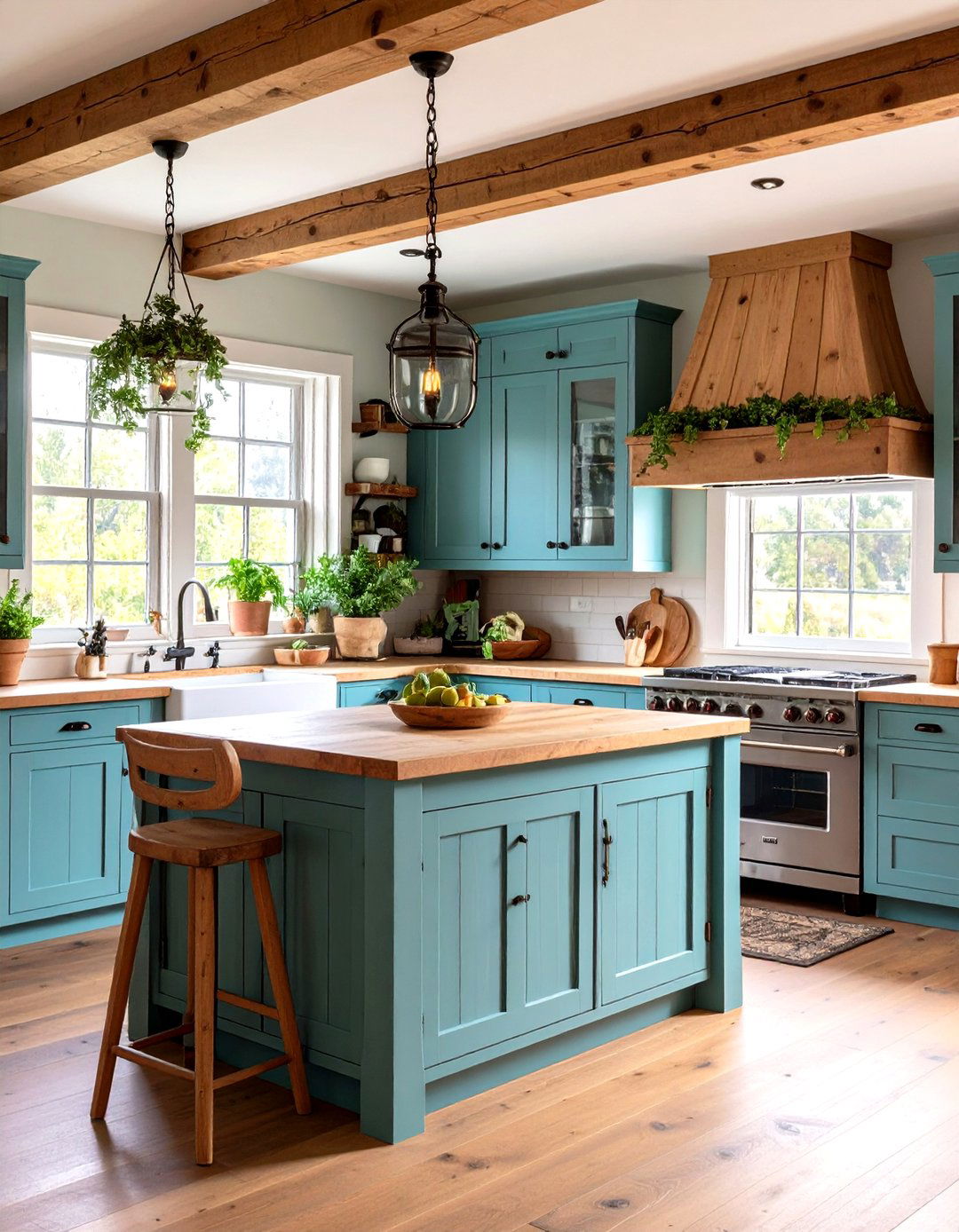 Knotty Pine Rustic Kitchen Surfaces - 24 Wood Countertop Ideas