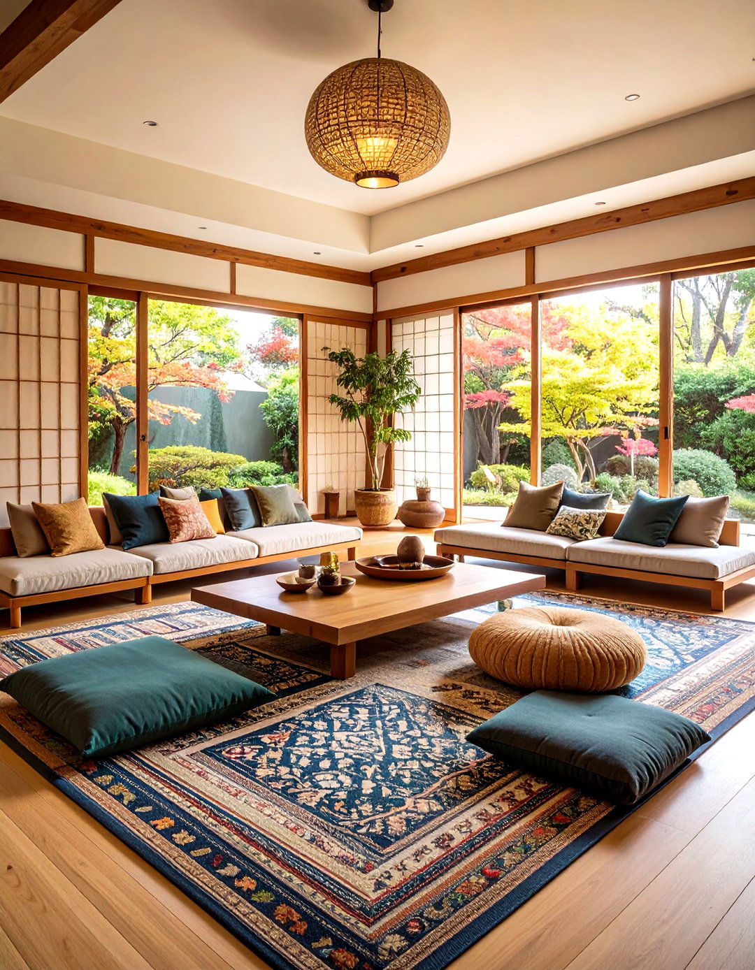 Korean Floor Seating Living Room - 24 Asian Living Room Ideas