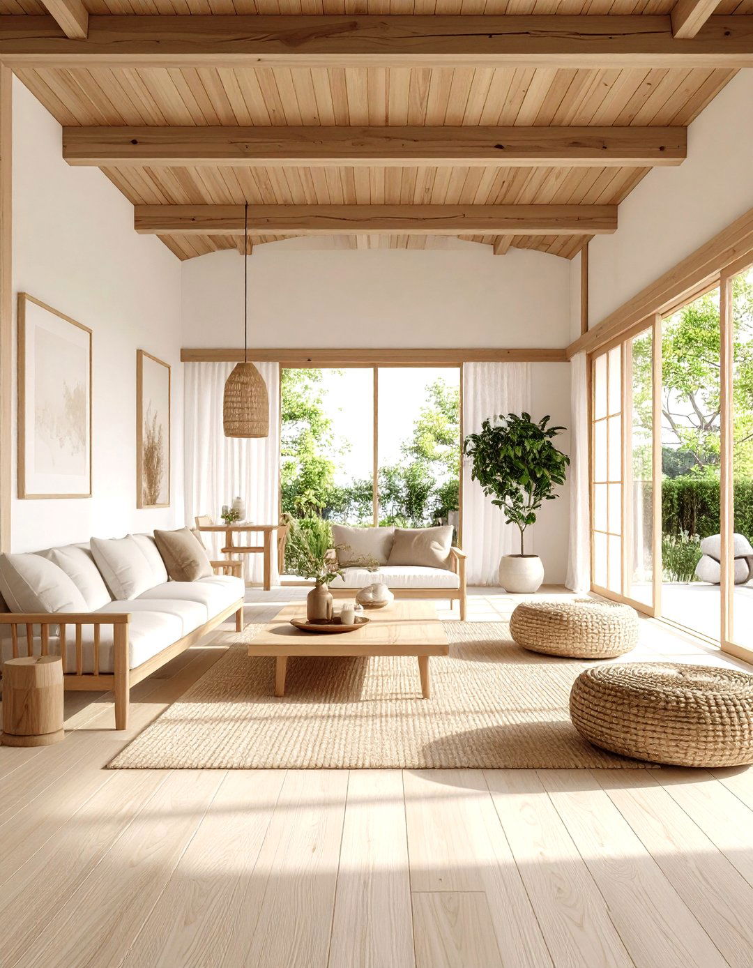 Korean Hanok Inspired Contemporary Living Room - 24 Asian Living Room Ideas