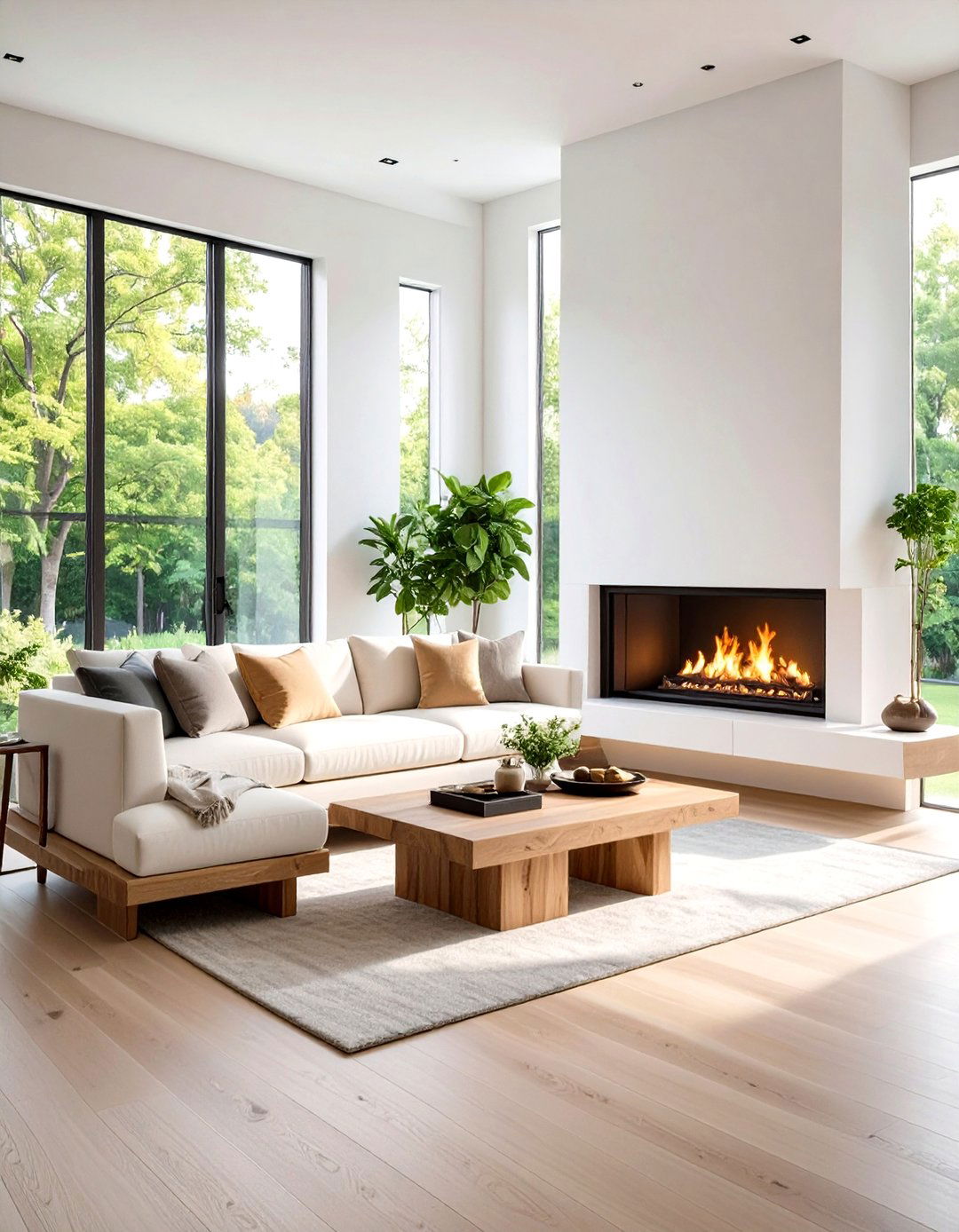 L Shaped Corner Fireplace Seating - 24 Fireplace Bench Ideas
