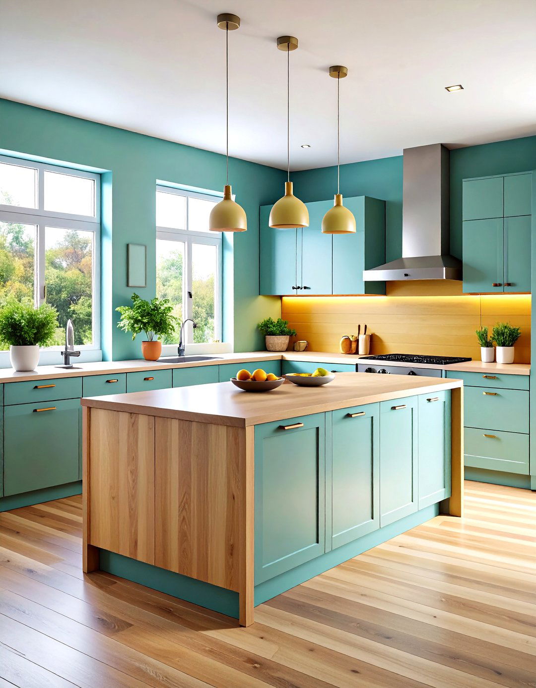 L Shaped Kitchen with Corner Optimization - 24 Modern Kitchen Ideas