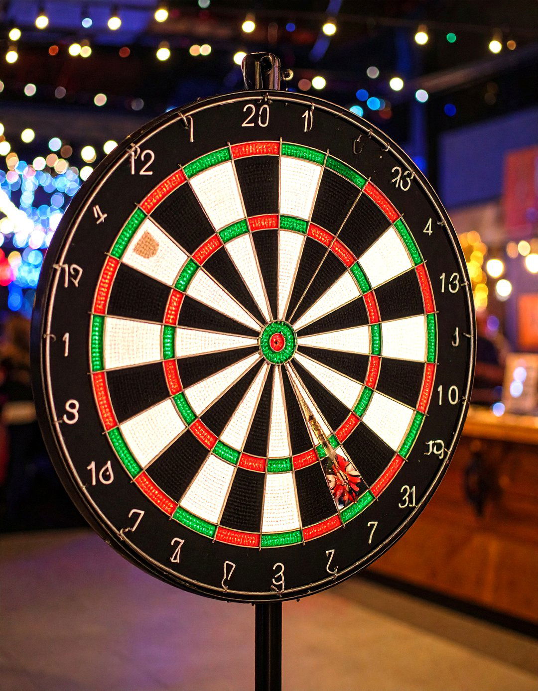 LED Dart Board Zone Sign with Bullseye Graphics - 24 Man Cave Sign Ideas