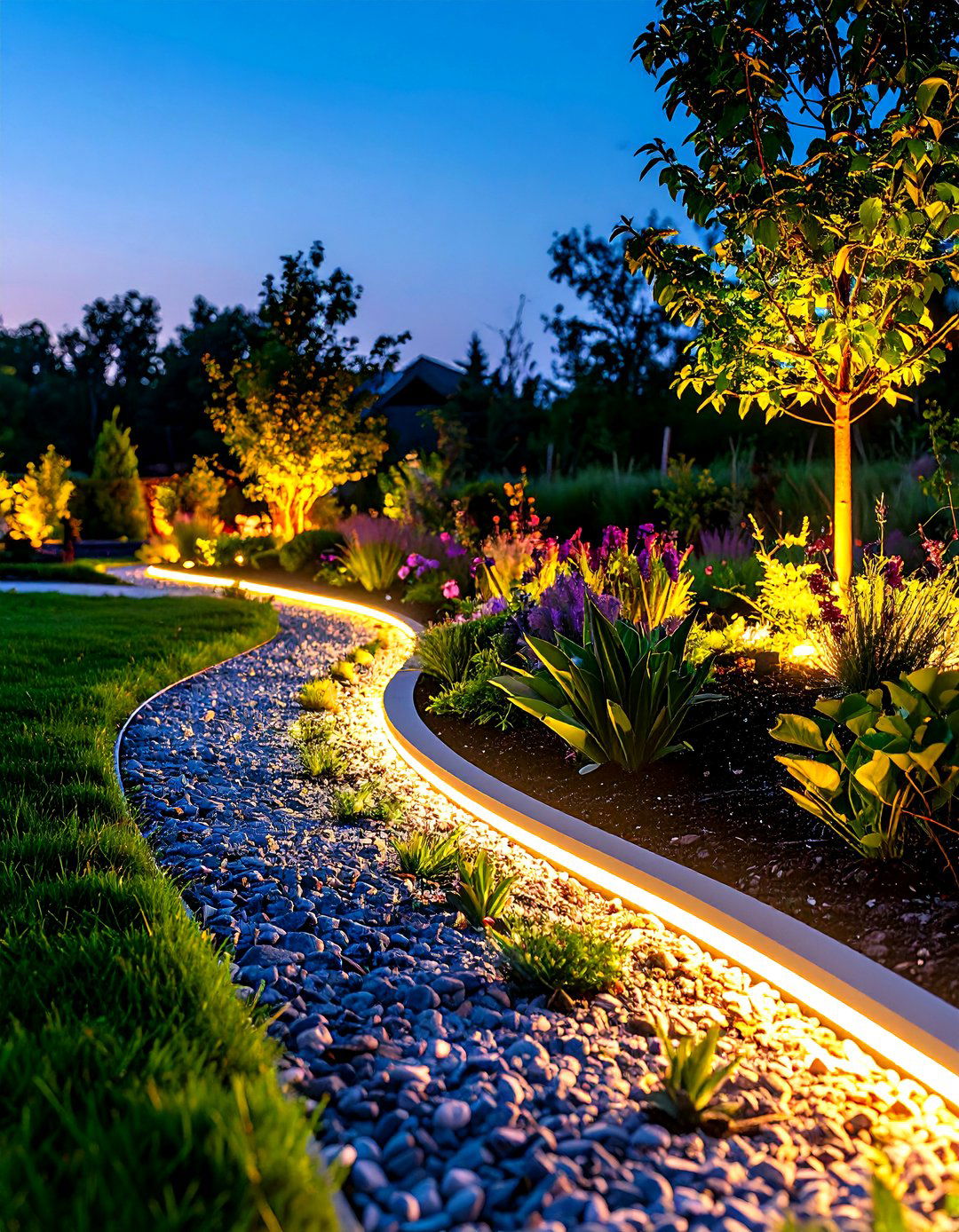 LED Garden Edging Systems - 24 Modern Garden Edging Ideas