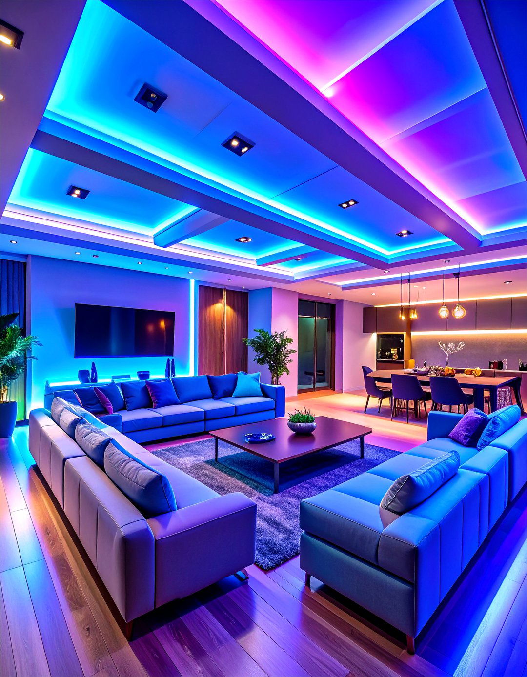 LED Integrated Ceiling Beam Lighting - 24 Decorative Ceiling Beam Ideas