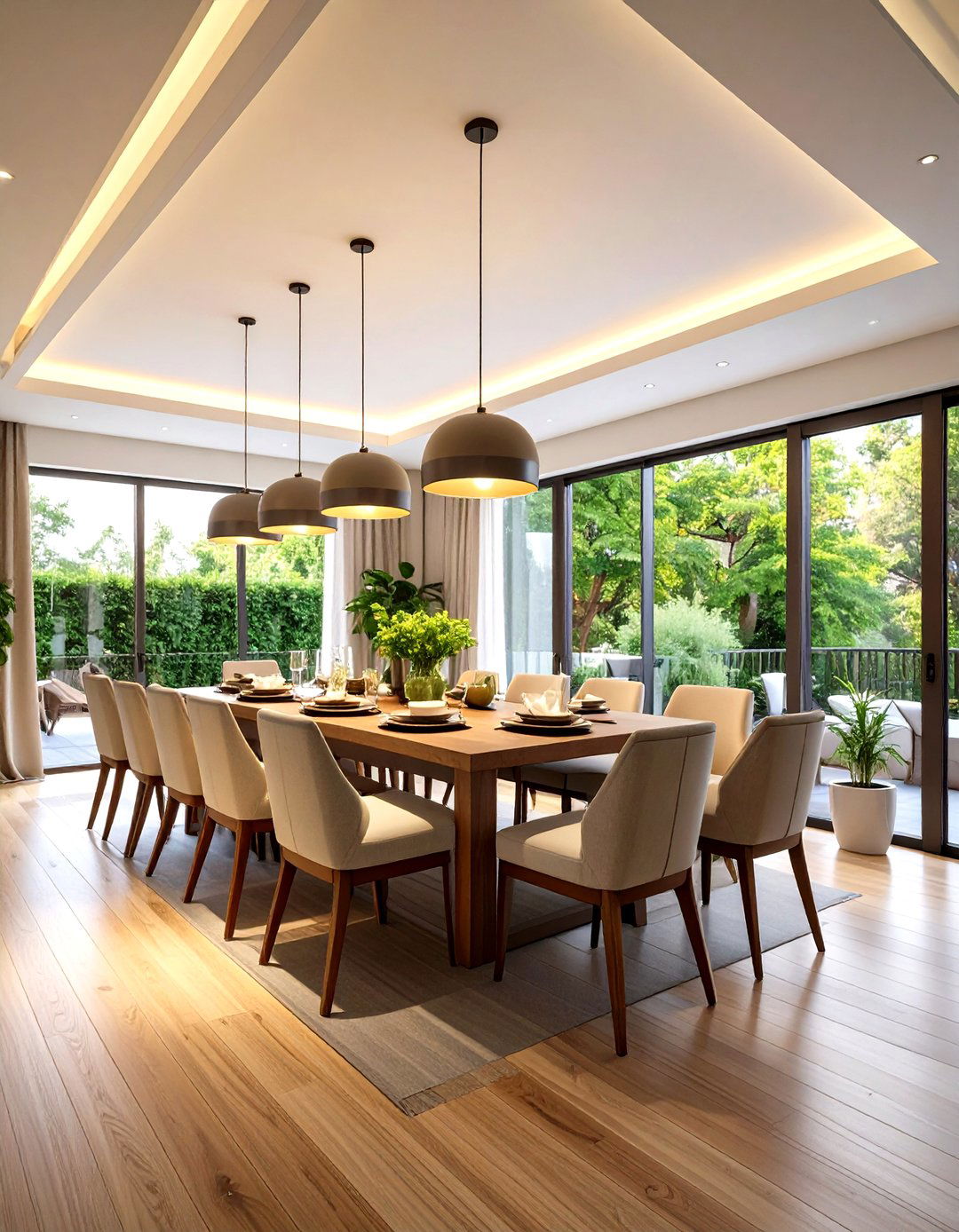 LED Integrated Coffered Ceiling Lighting - 24 Coffered Ceiling Ideas
