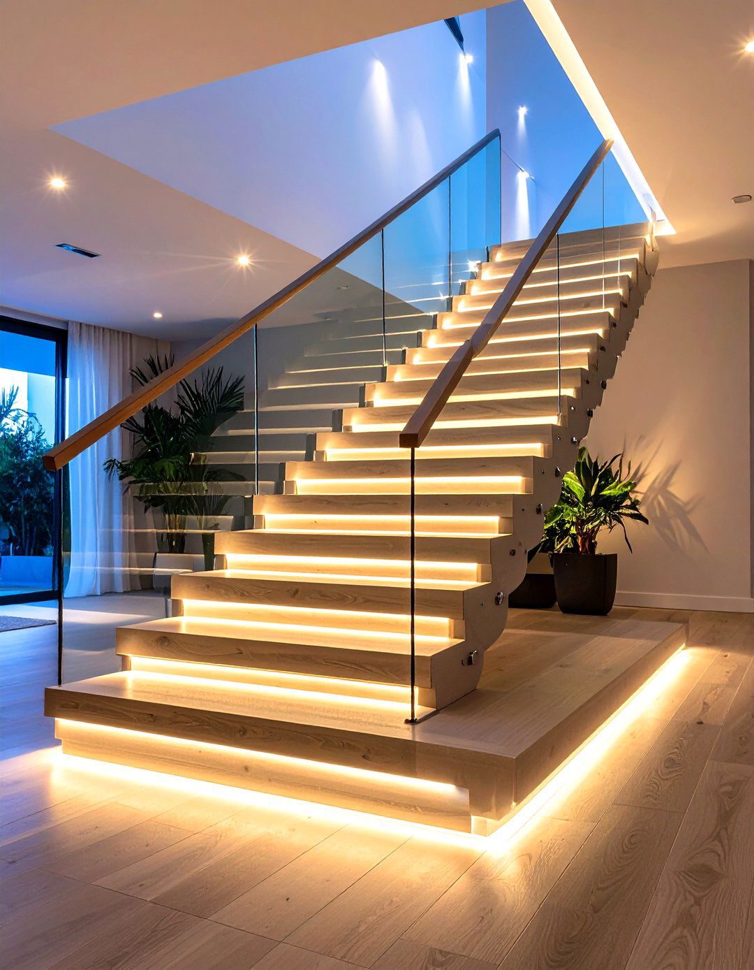 LED Integrated Tread System - 24 Modern Staircases
