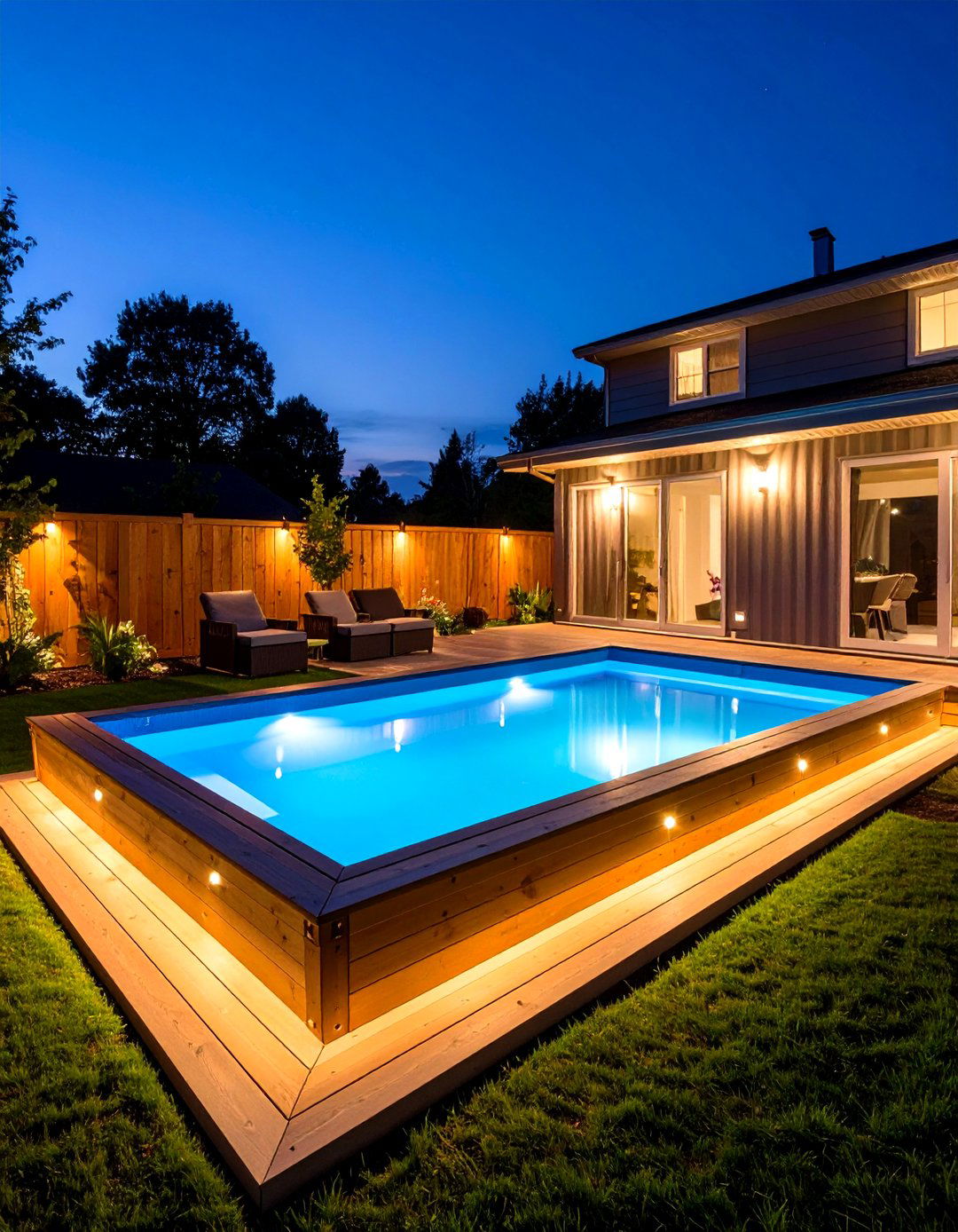LED Lighting Container Pool Systems - 24 Shipping Container Pools