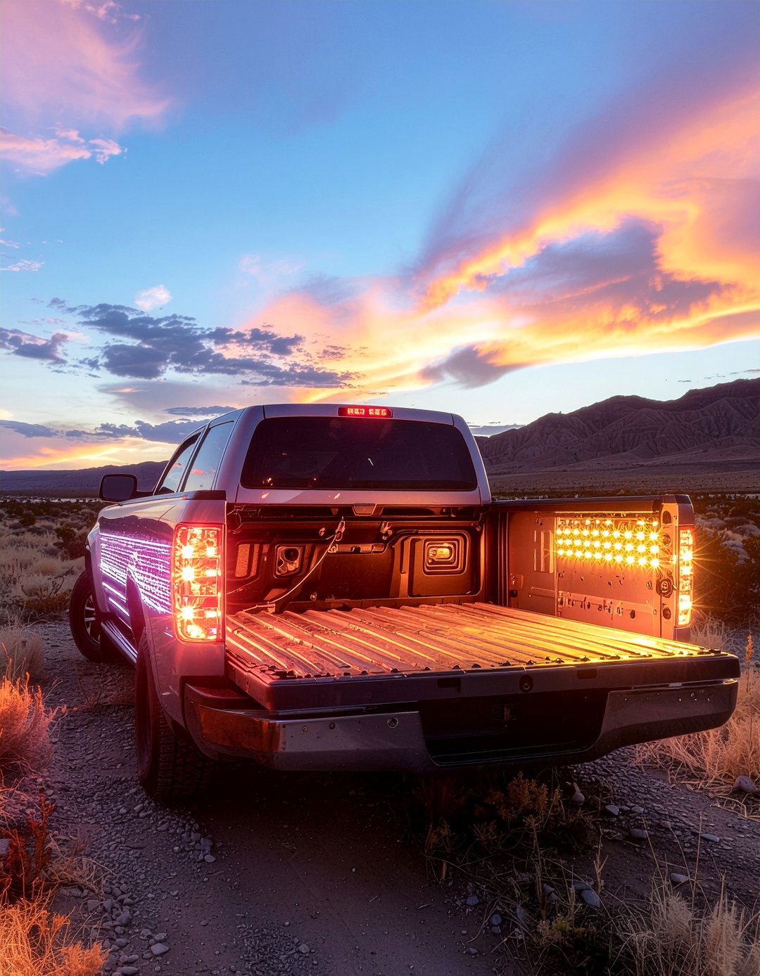 LED Lighting Integration - 24 Truck Bed Storage Ideas