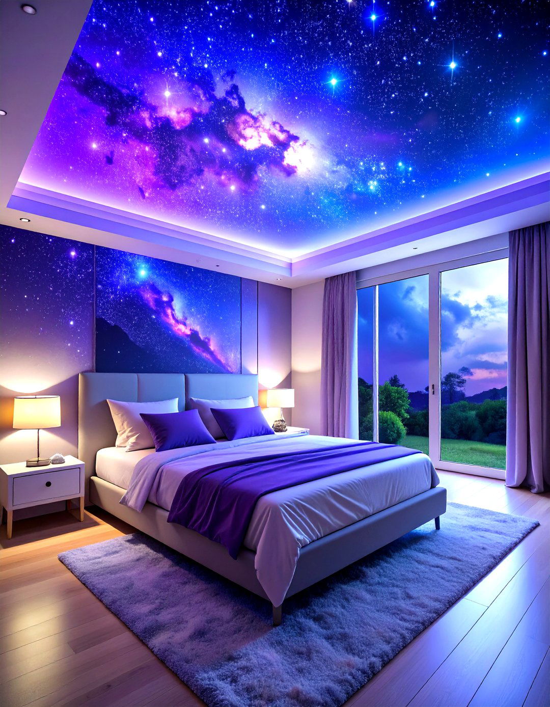 LED Star Projector Space - 24 Space-themed Room Ideas