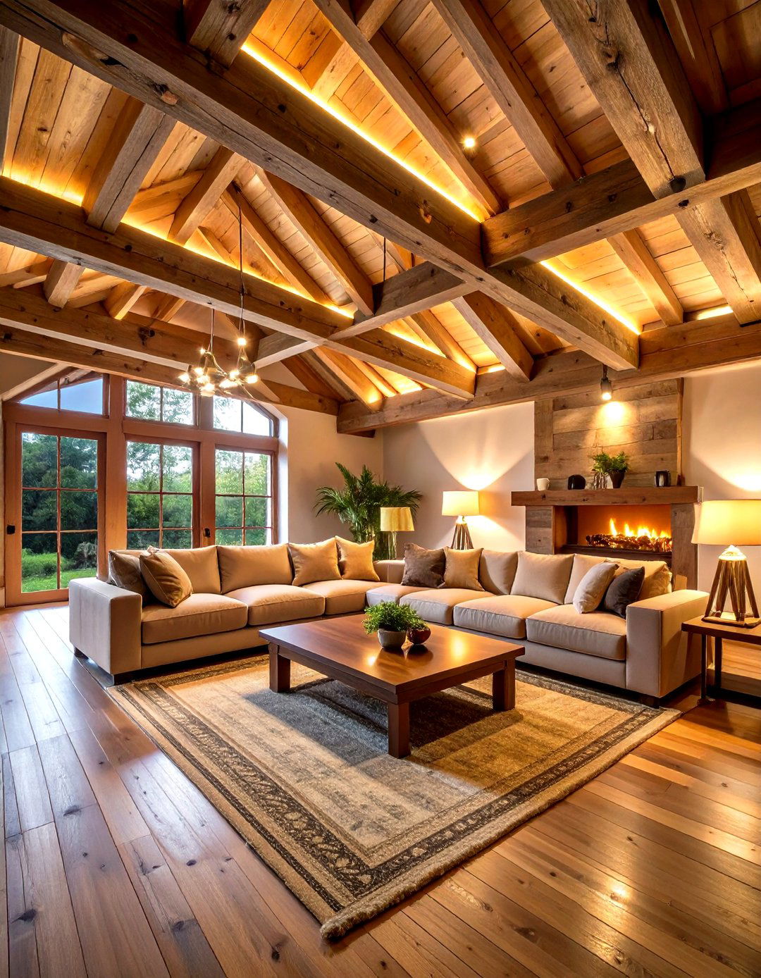 LED Strip Accent Lighting - 24 Vaulted Ceiling Lighting Ideas