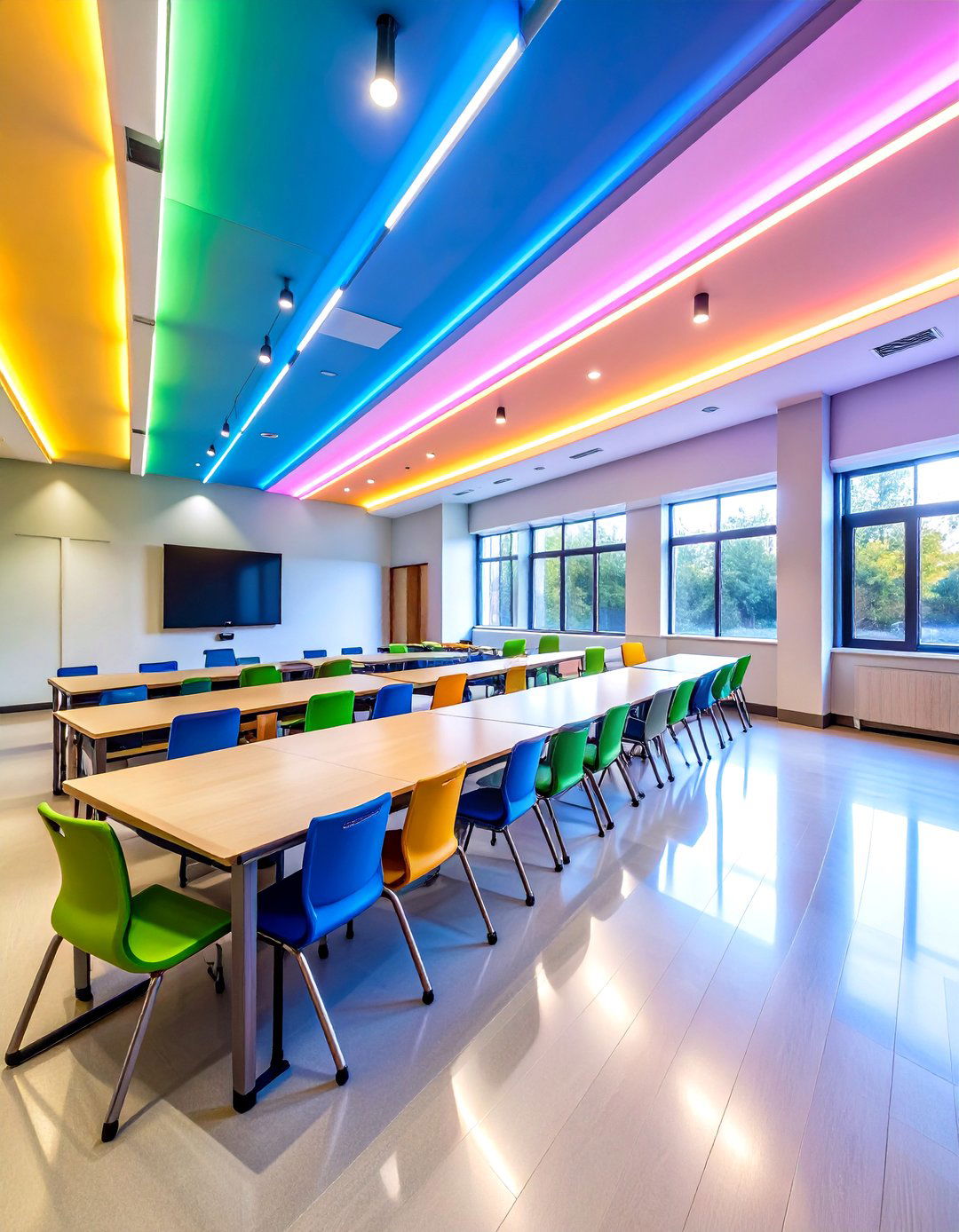 LED Strip Ambient Lighting - 24 Classroom Lighting Ideas