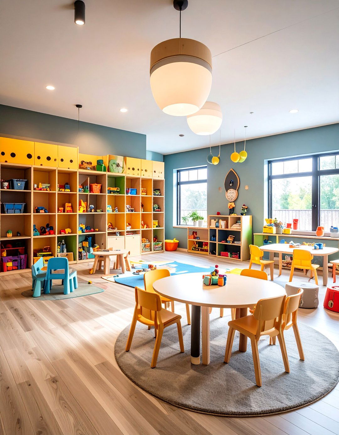 LEGO Building Construction Zone - 24 Basement Playroom Ideas