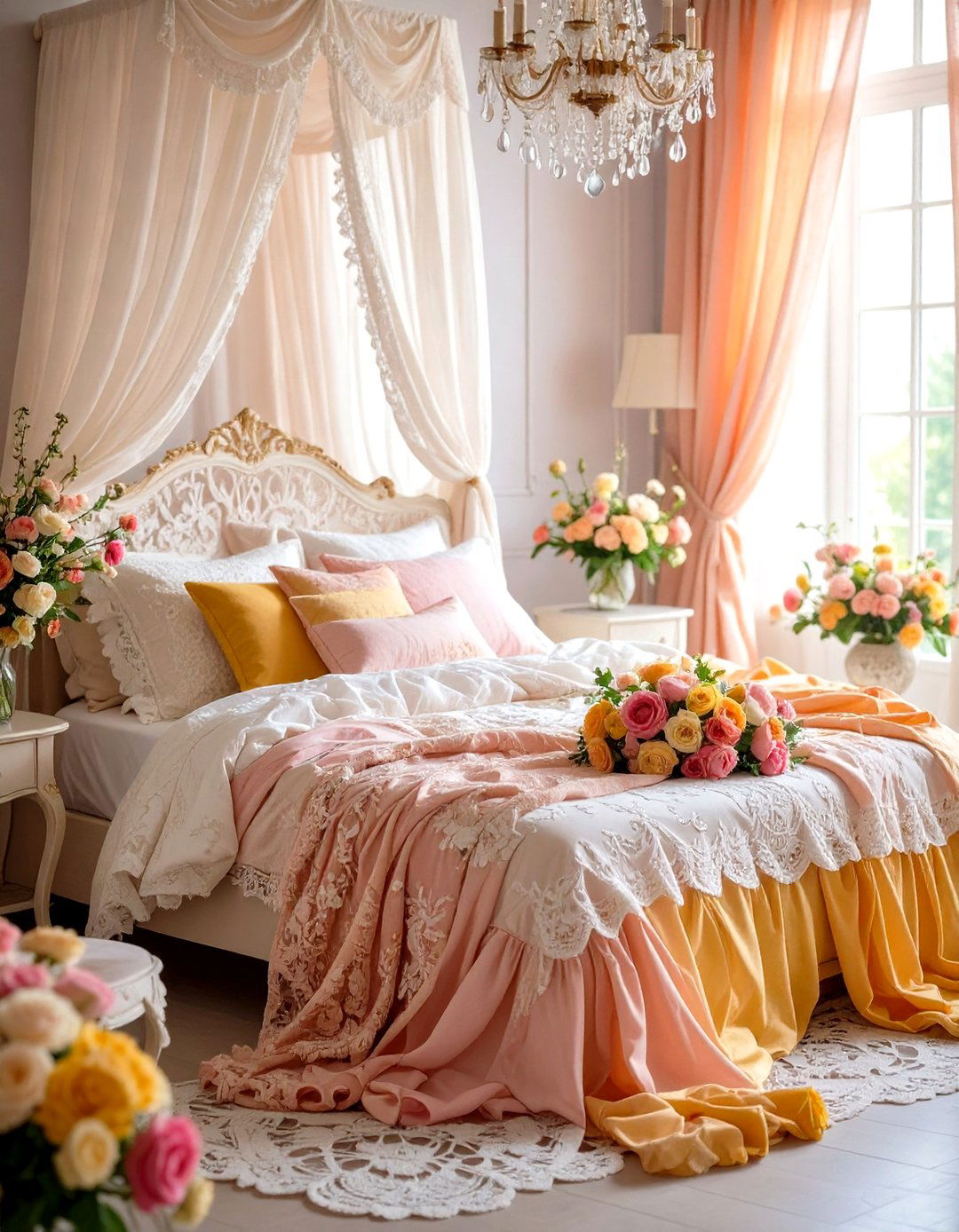 Lace and Ruffles Haven Theme - 24 Shabby Chic Bedroom Ideas
