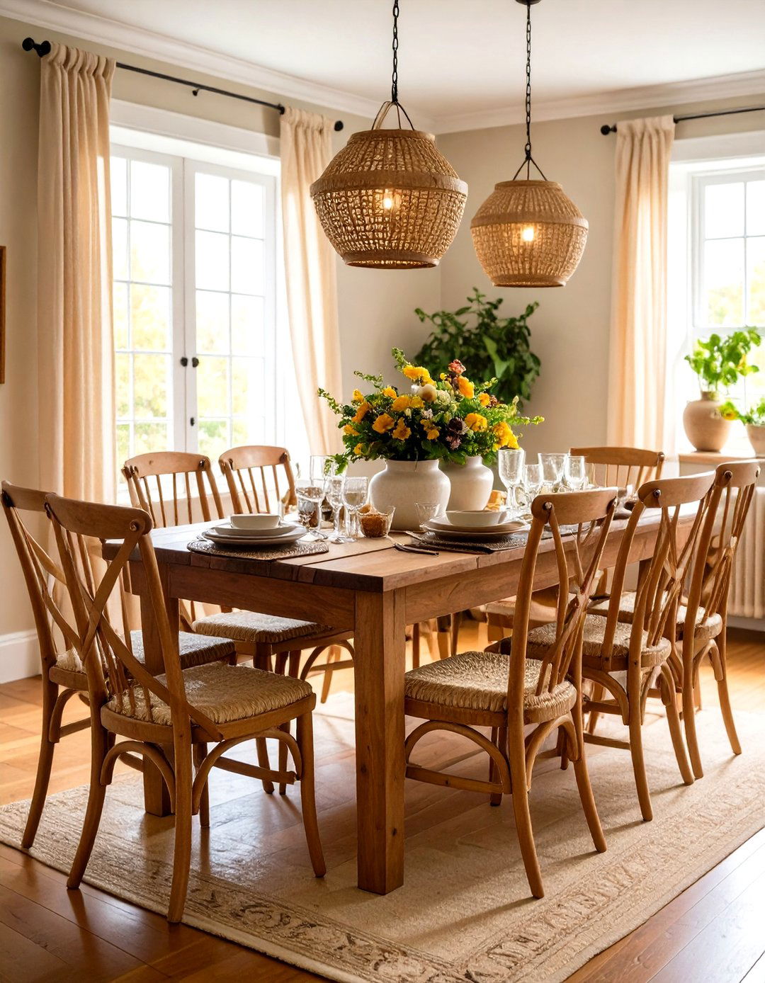 Ladder Back Chair Colonial Style - 24 Colonial Dining Room Ideas