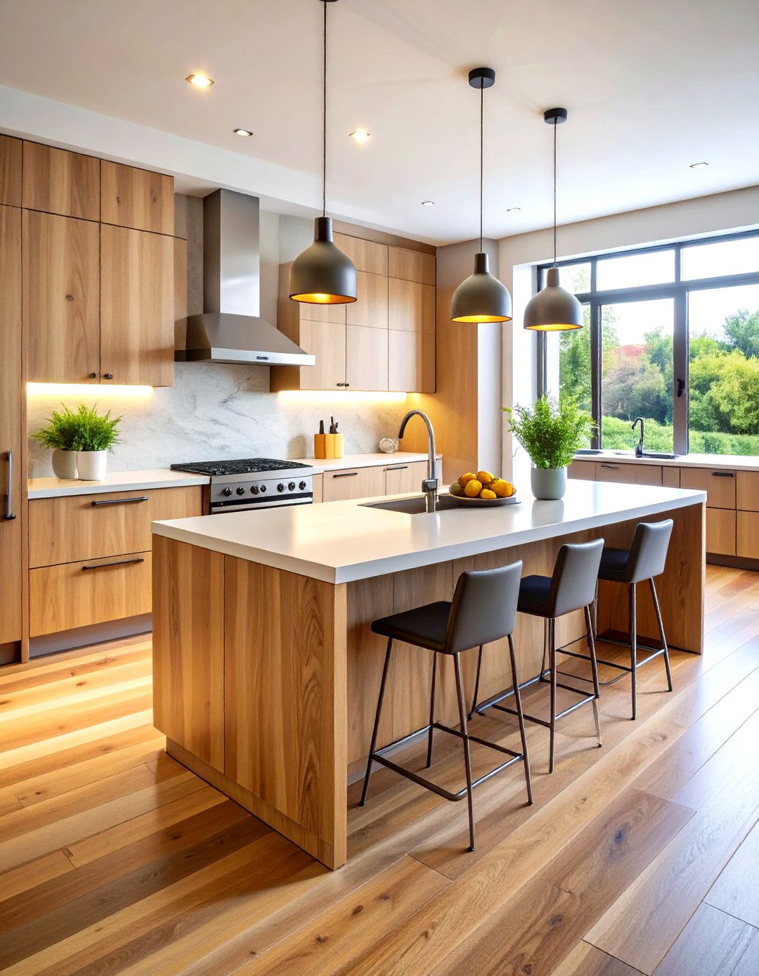 Laminate Kitchen Countertops with Contemporary Patterns - 24 Kitchen Countertop Ideas