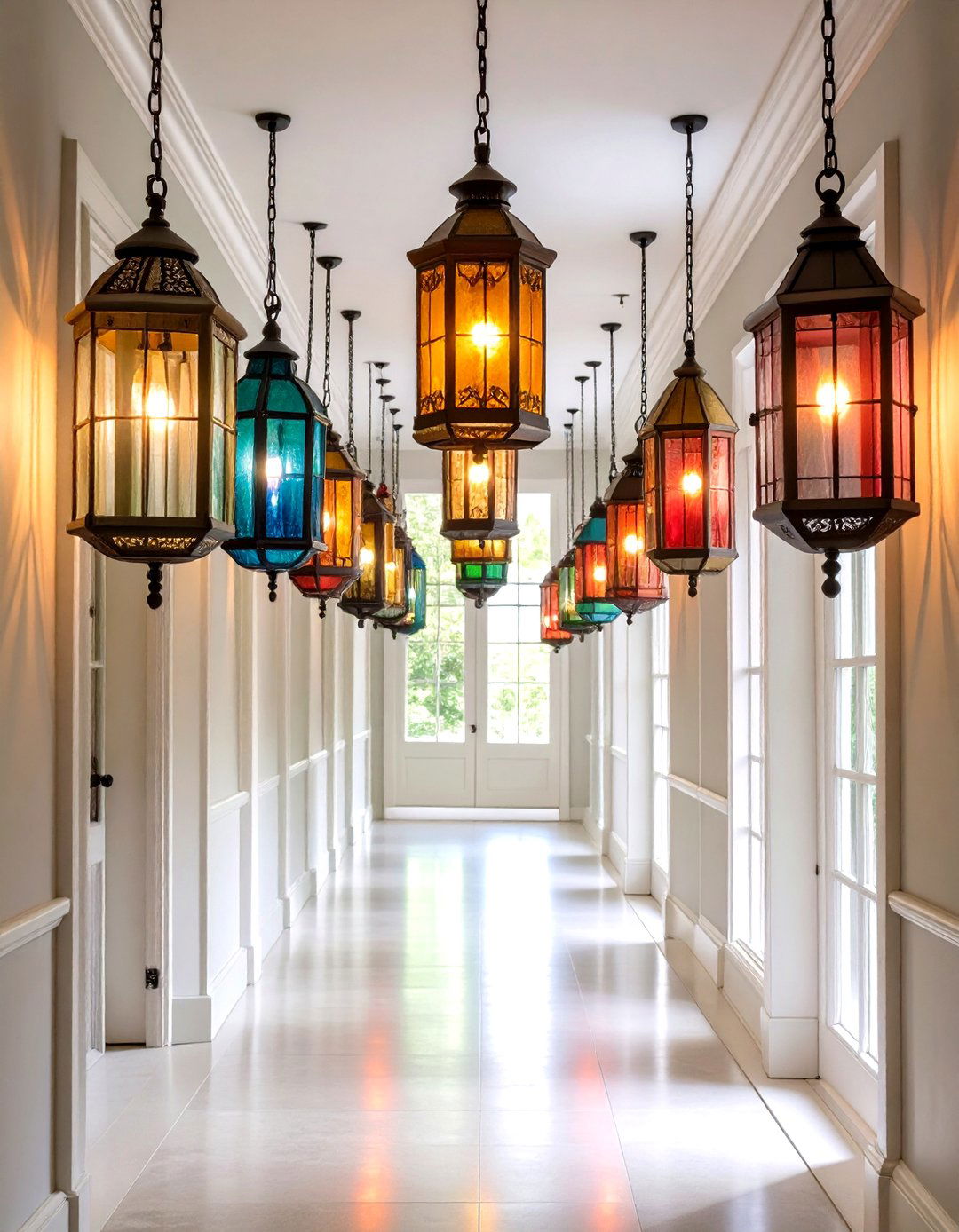 Lantern Style Pendant Collection - 24 Narrow Hallway Lighting Ideas
