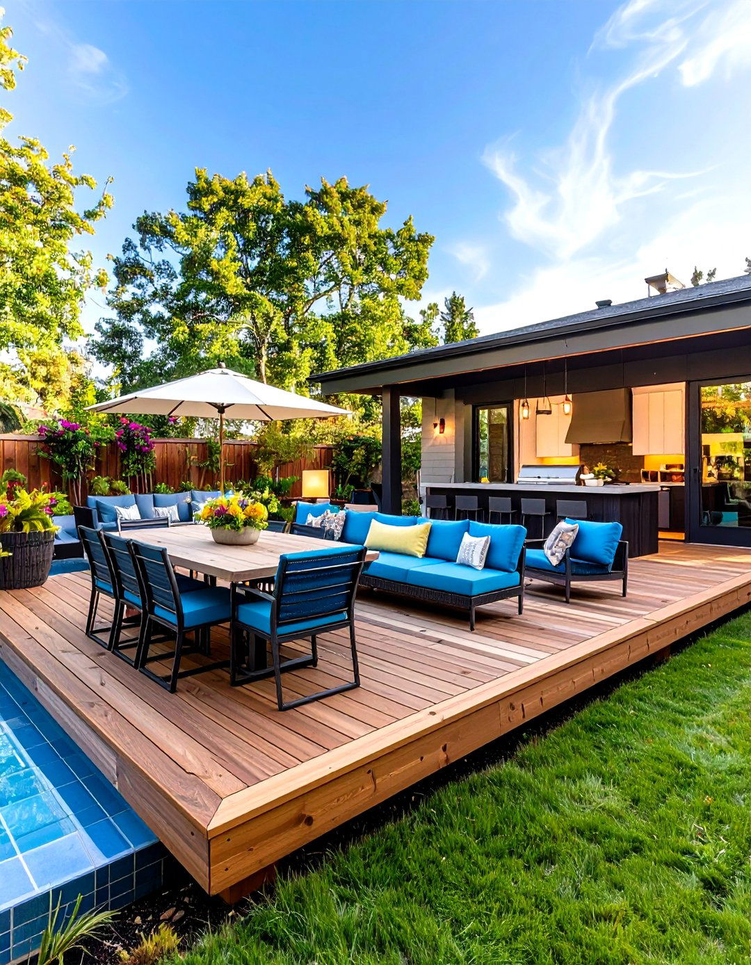 Large Entertainment Floating Decks - 24 Floating Deck Ideas